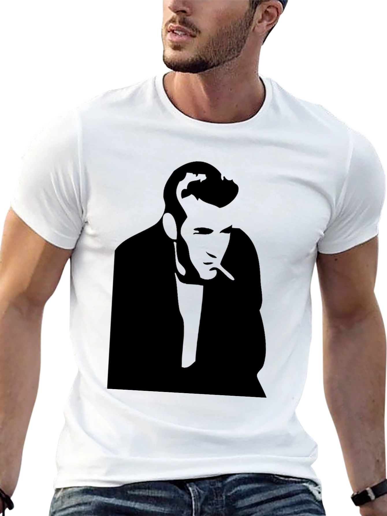 James Dean Inspired Graphic T-Shirt - Black