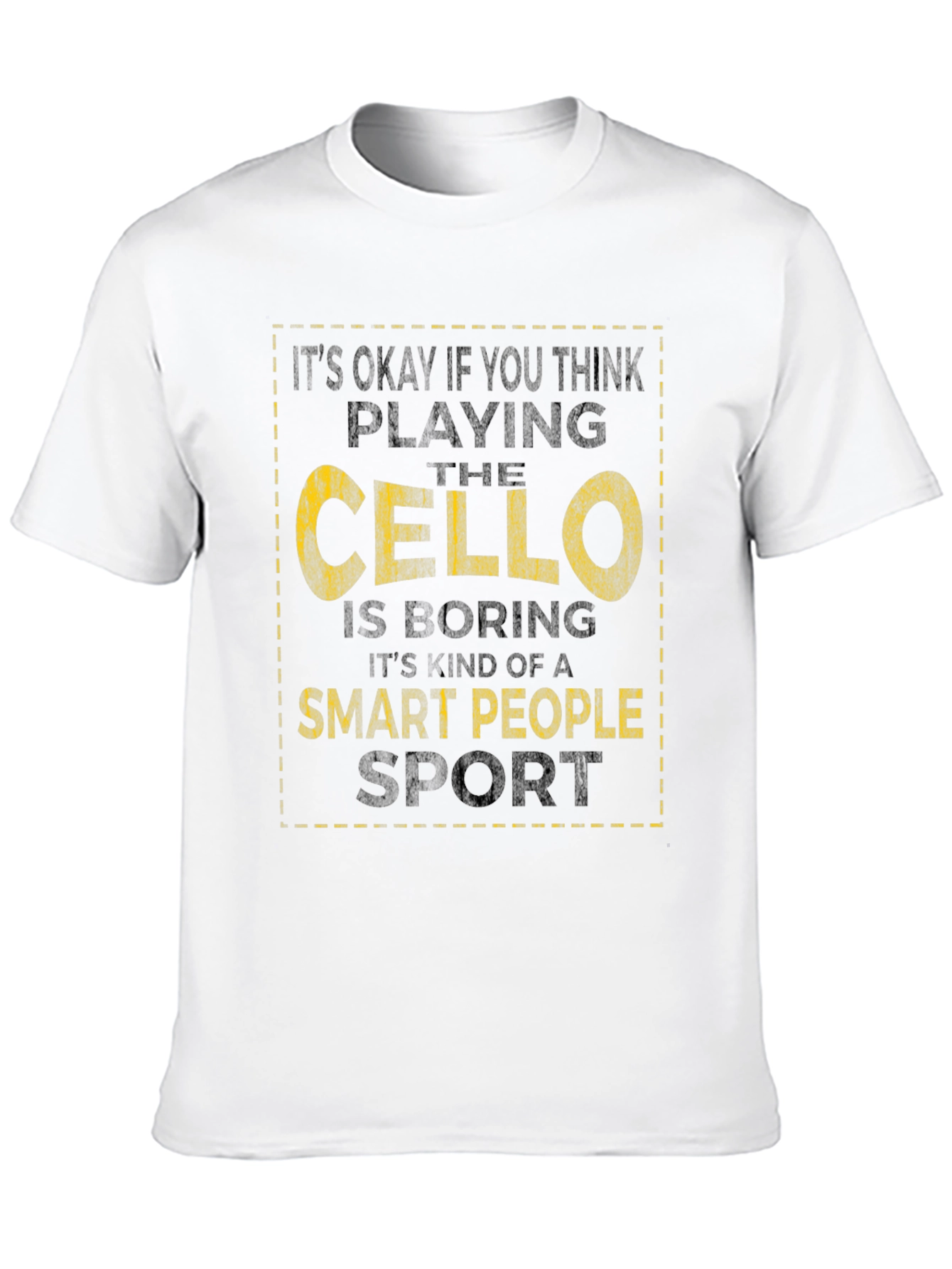 Cello Player T-Shirt - Smart People Sport Tee
