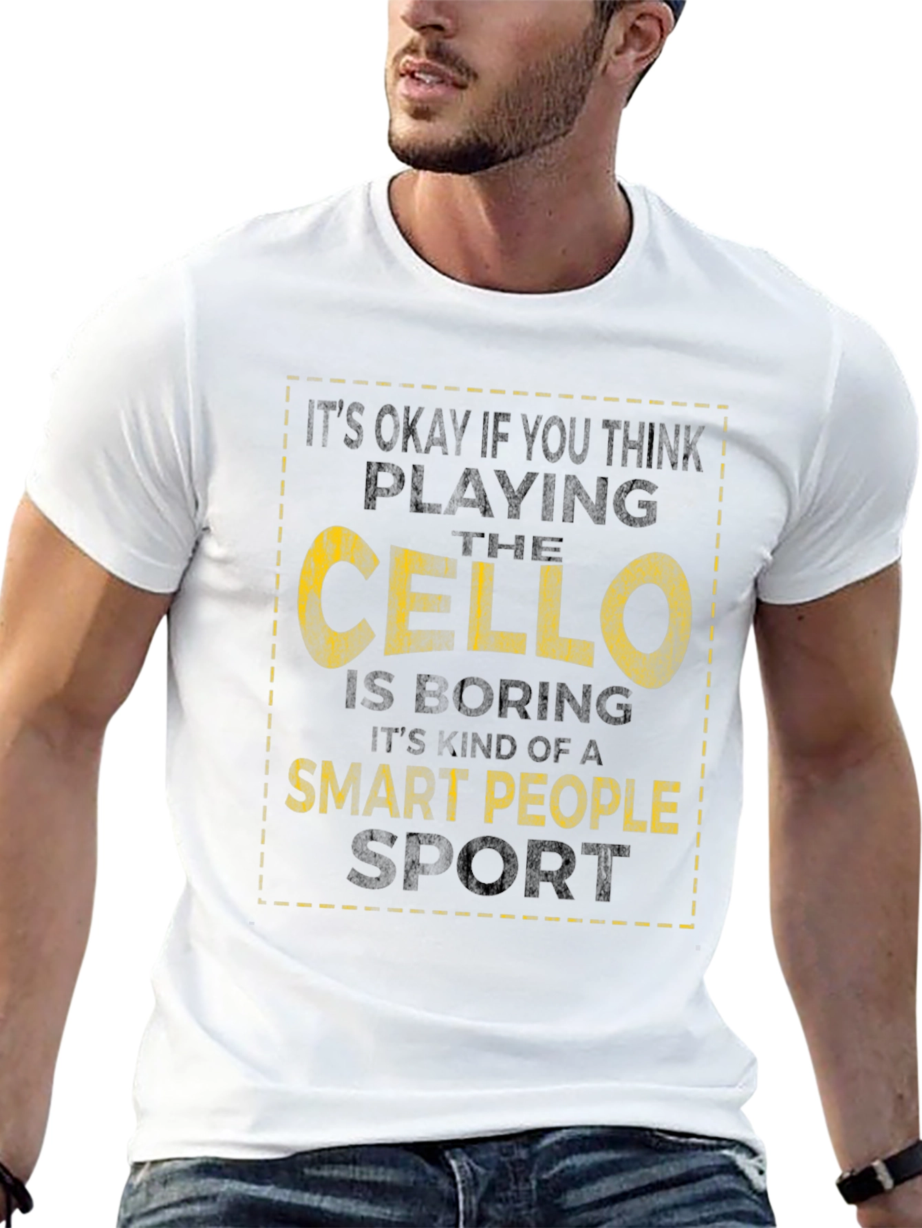 Cello Player T-Shirt - Smart People Sport Tee