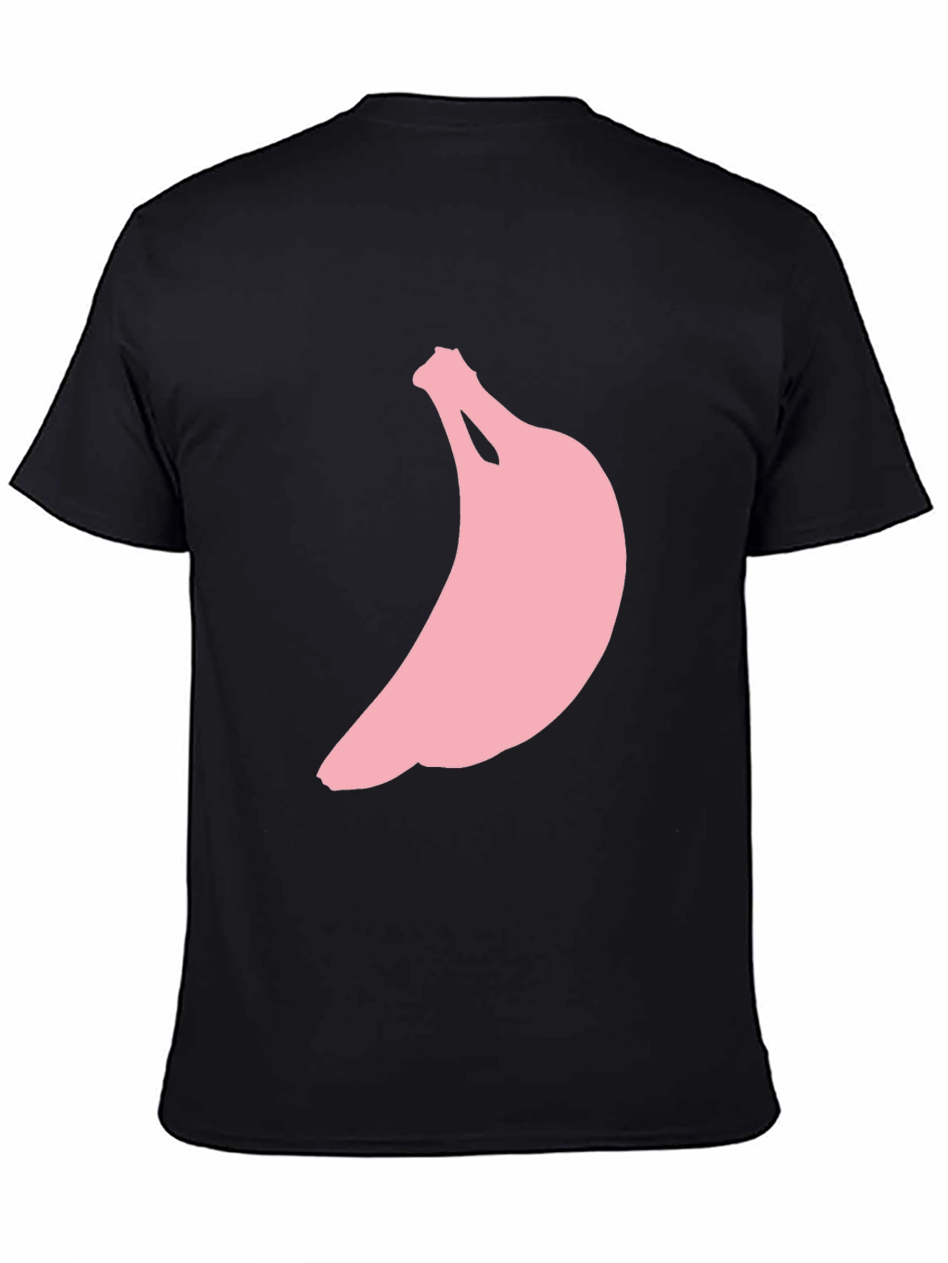 Pink Banana Graphic Black Tee