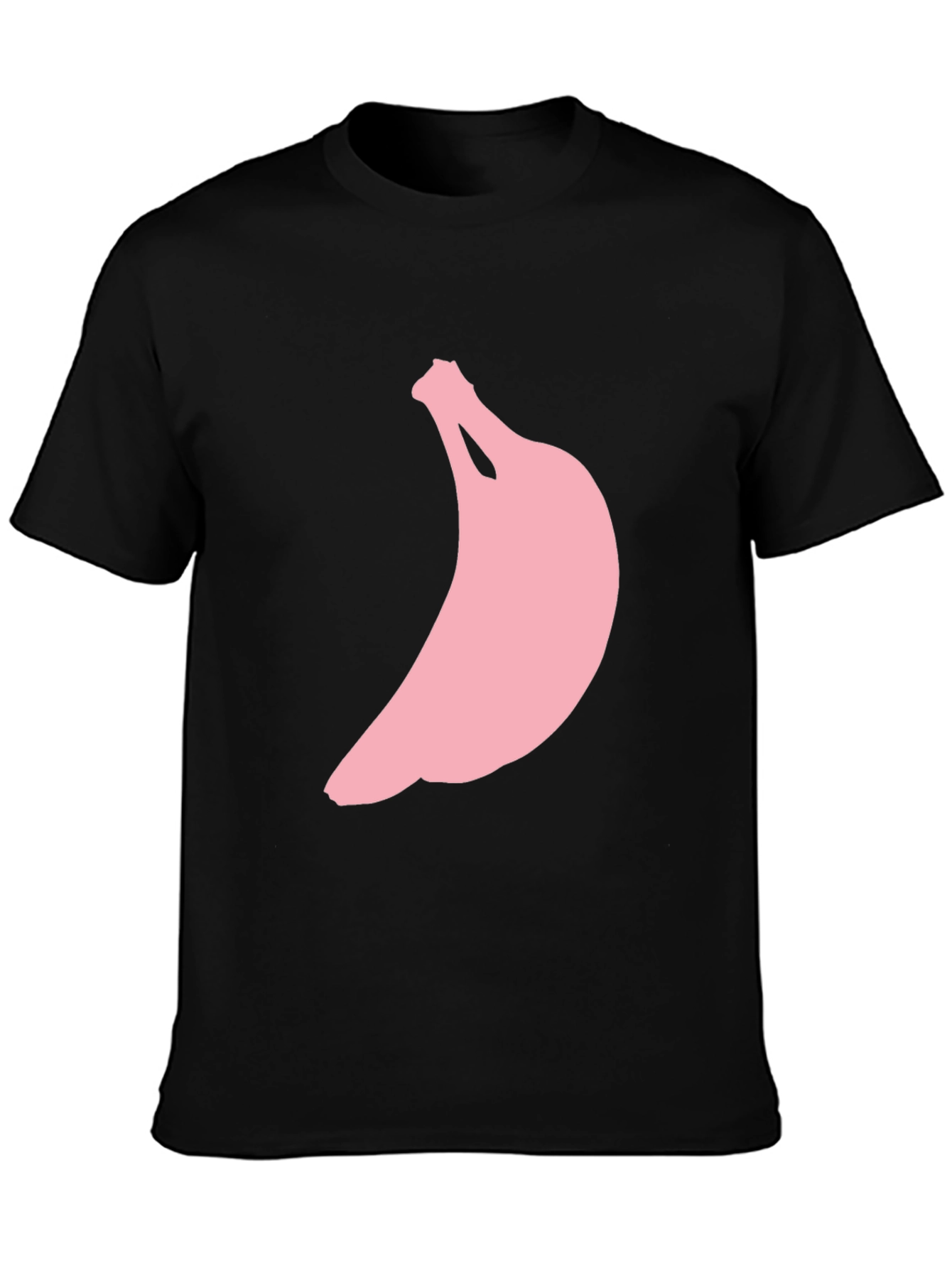 Pink Banana Graphic Black Tee