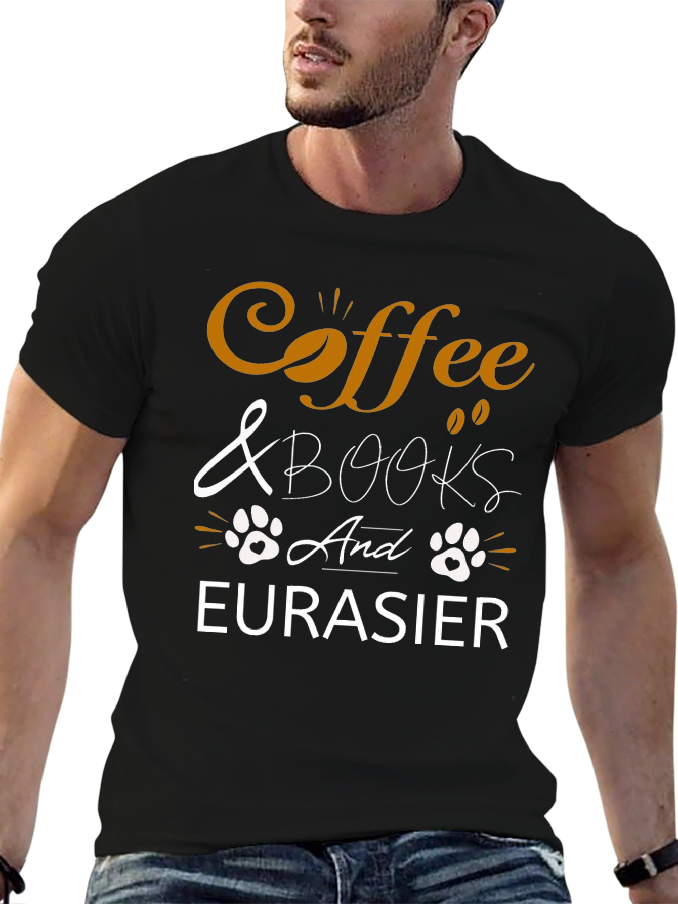Coffee & Books and Eurasier T-Shirt
