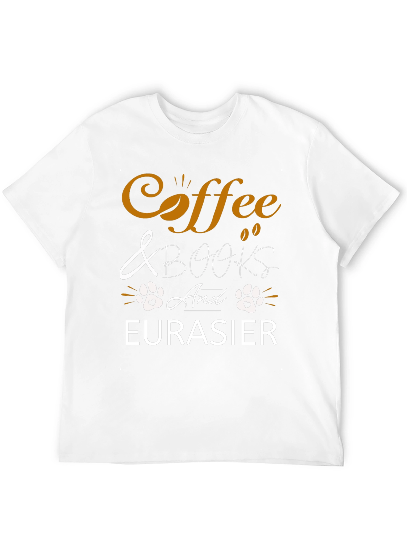 Coffee & Books and Eurasier T-Shirt