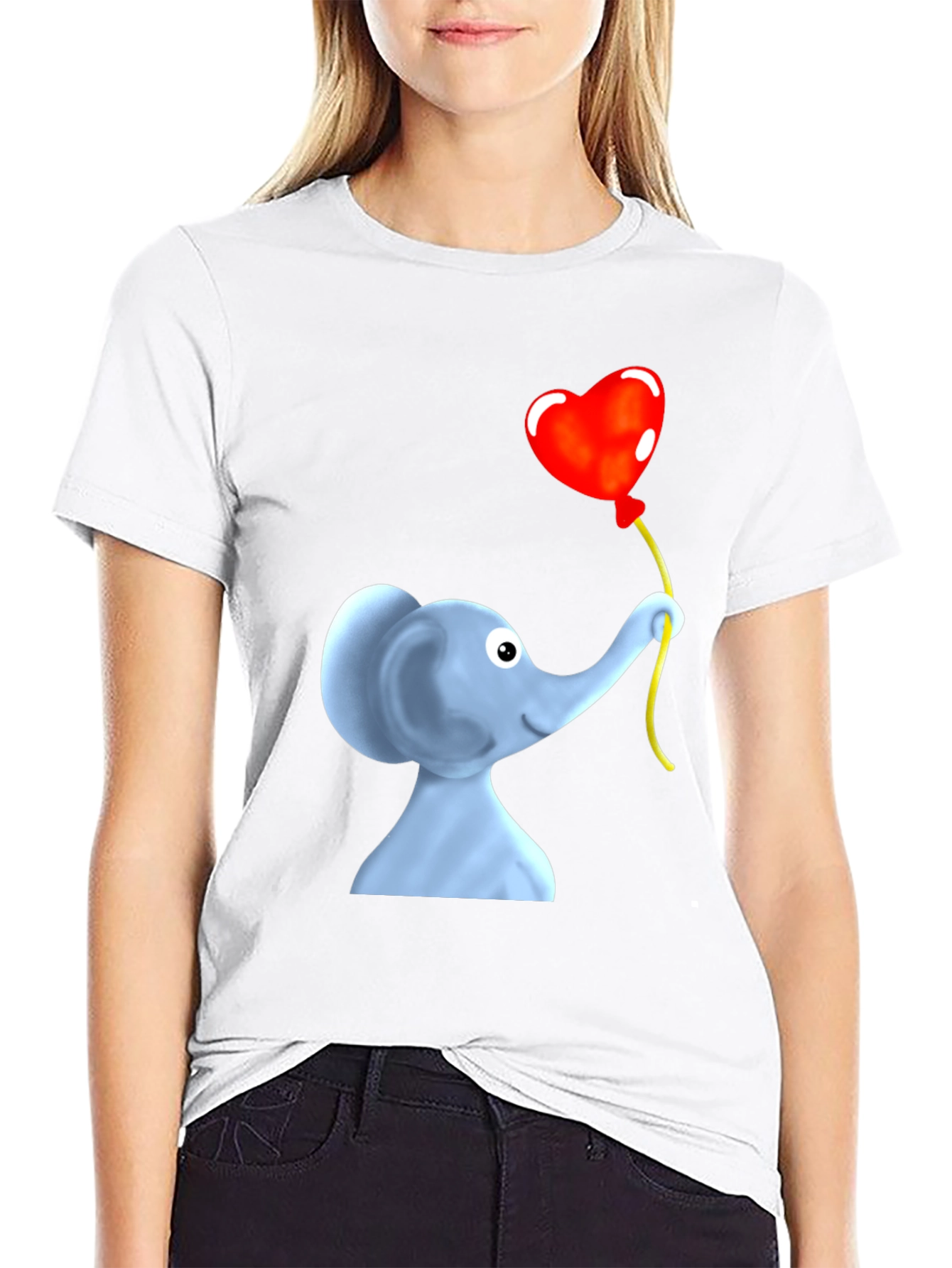Elephant Heart Balloon Graphic Tee