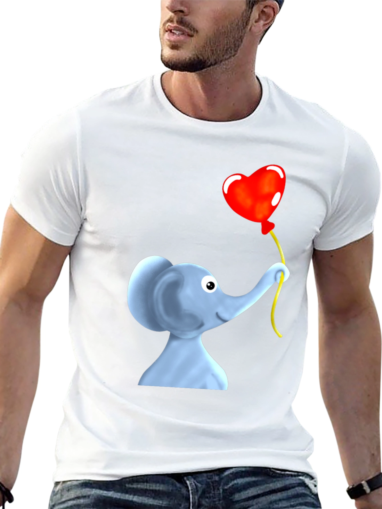 Elephant Heart Balloon Graphic Tee