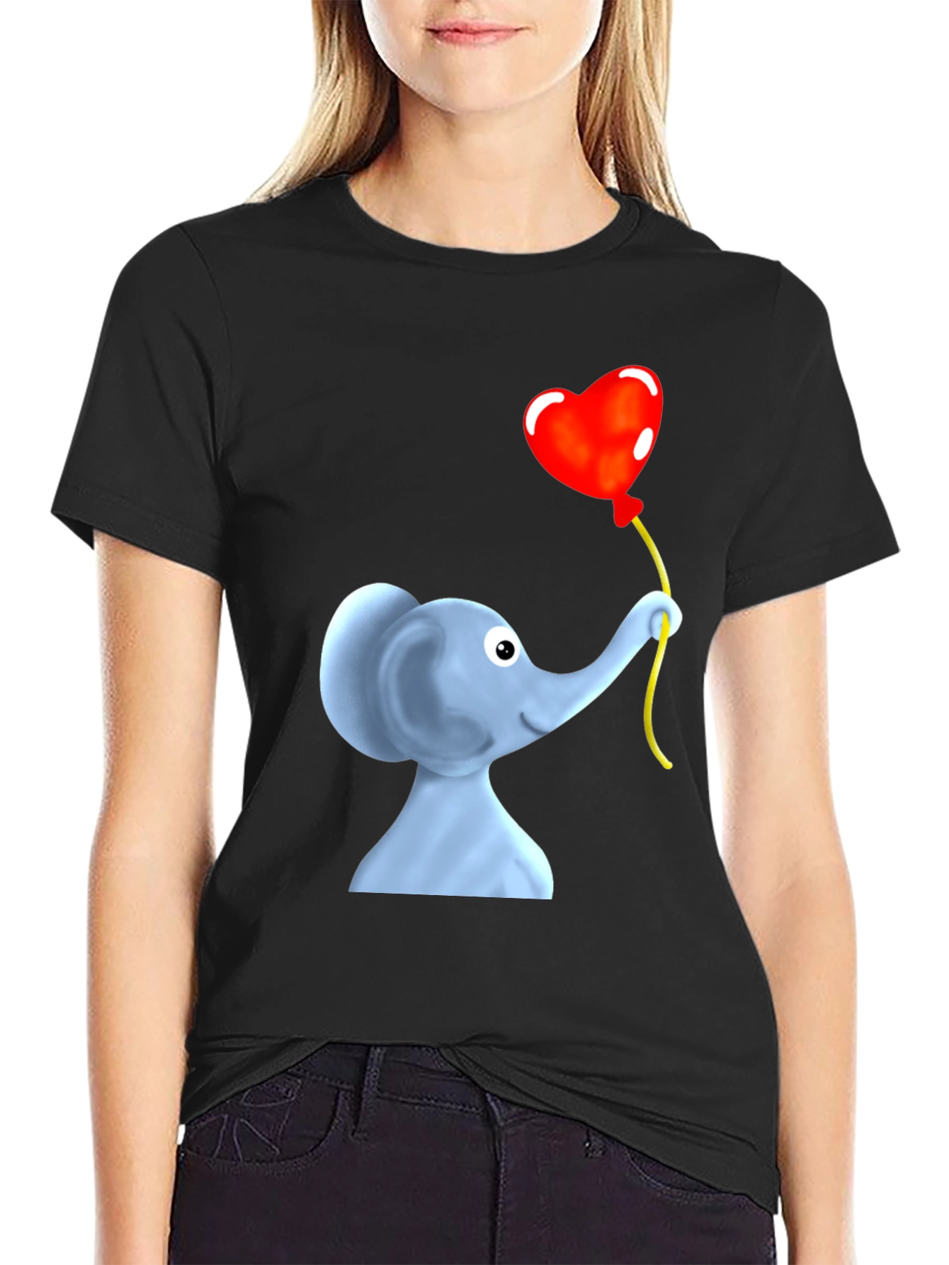 Elephant Heart Balloon Graphic Tee