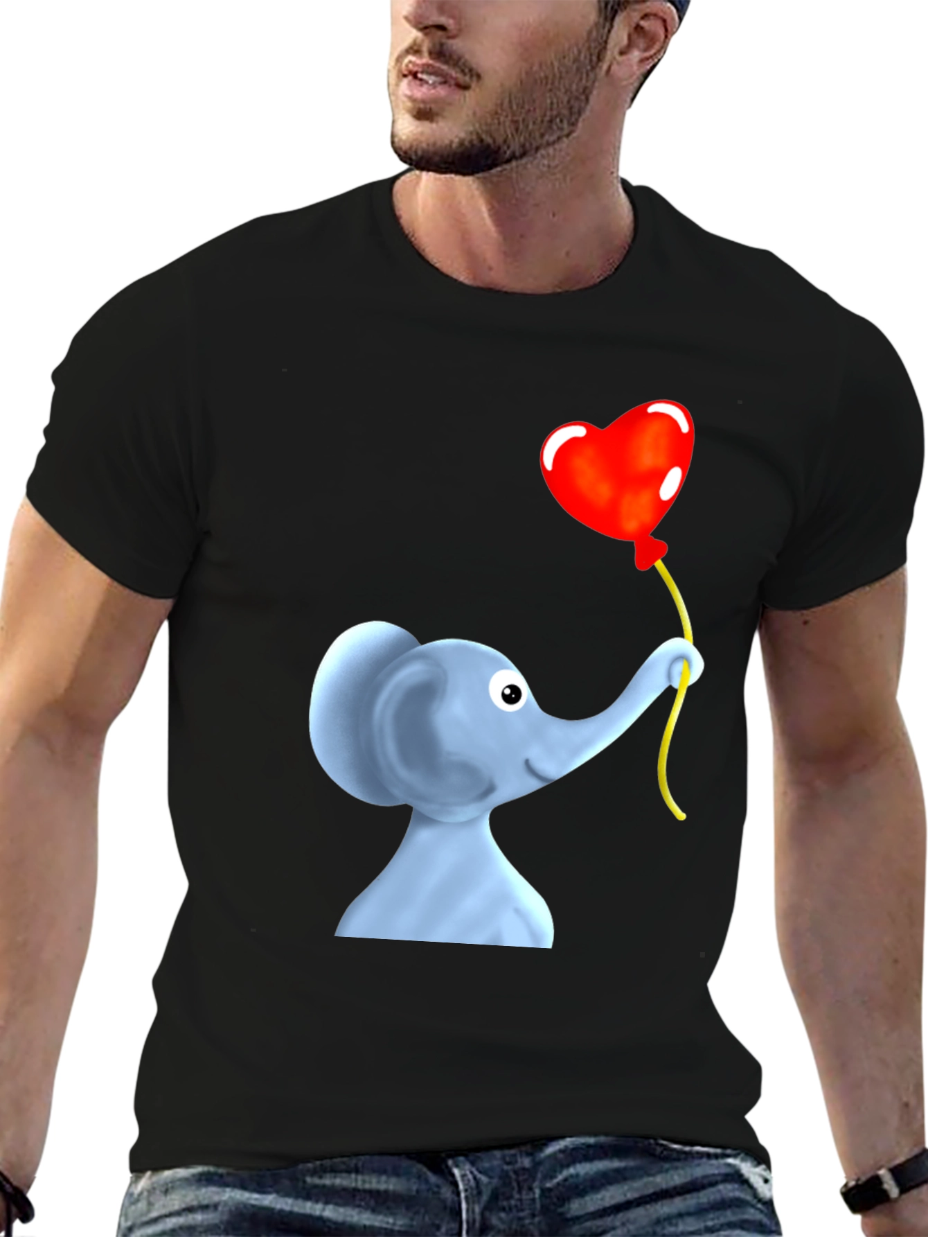 Elephant Heart Balloon Graphic Tee