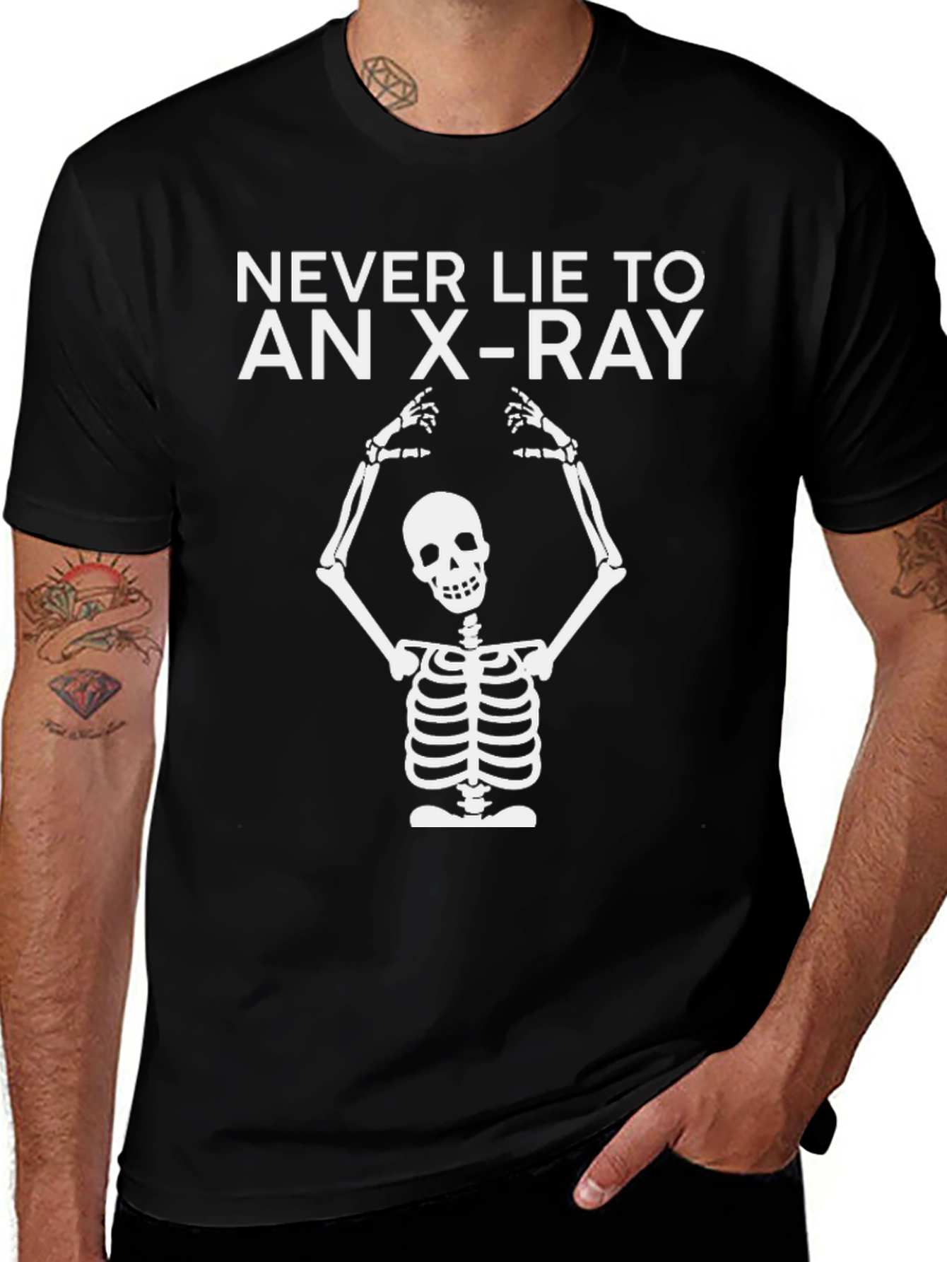 Never Lie to an X-Ray Skeleton Graphic Tee
