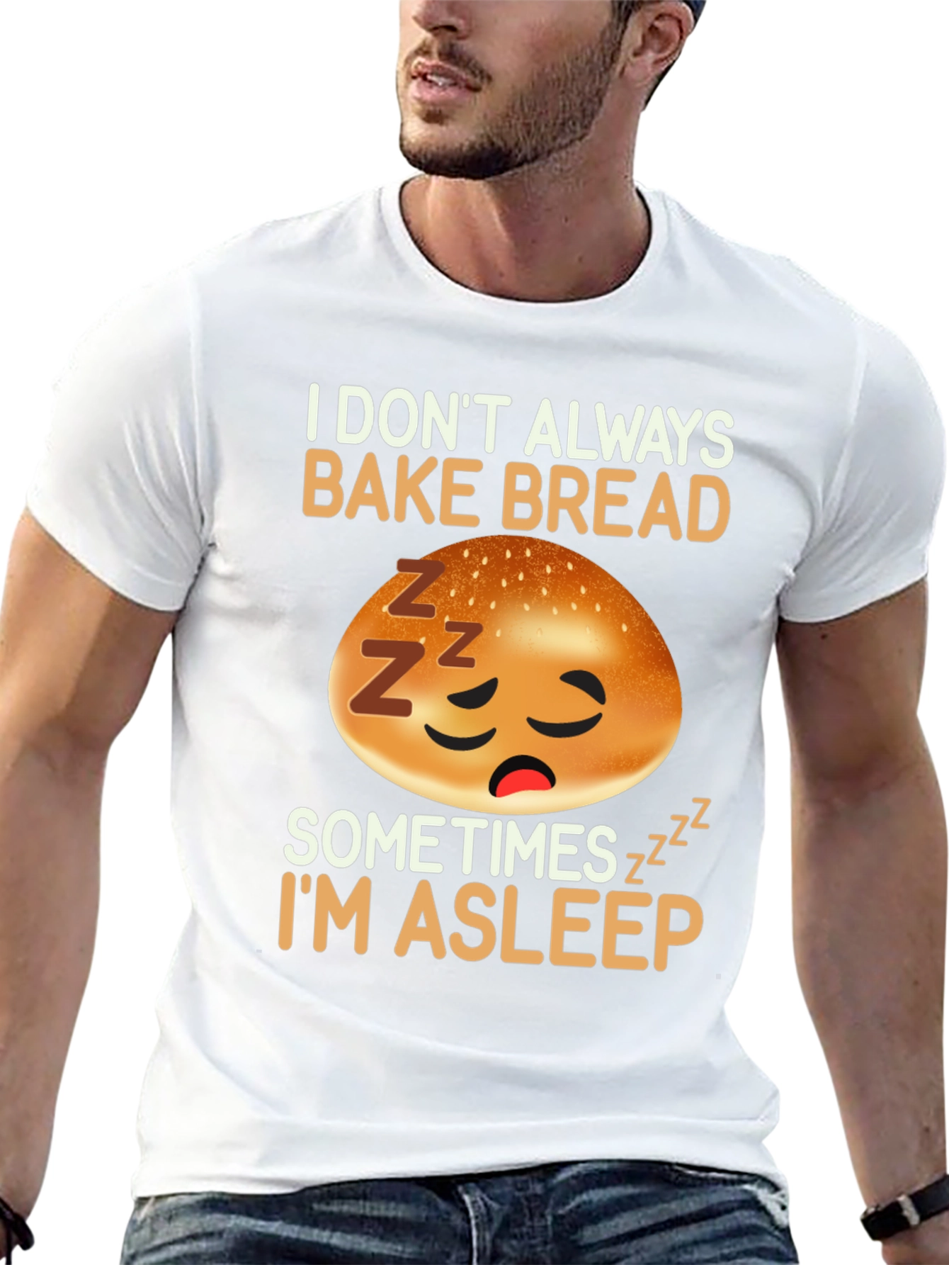 Funny Sleeping Bread Baker T-Shirt