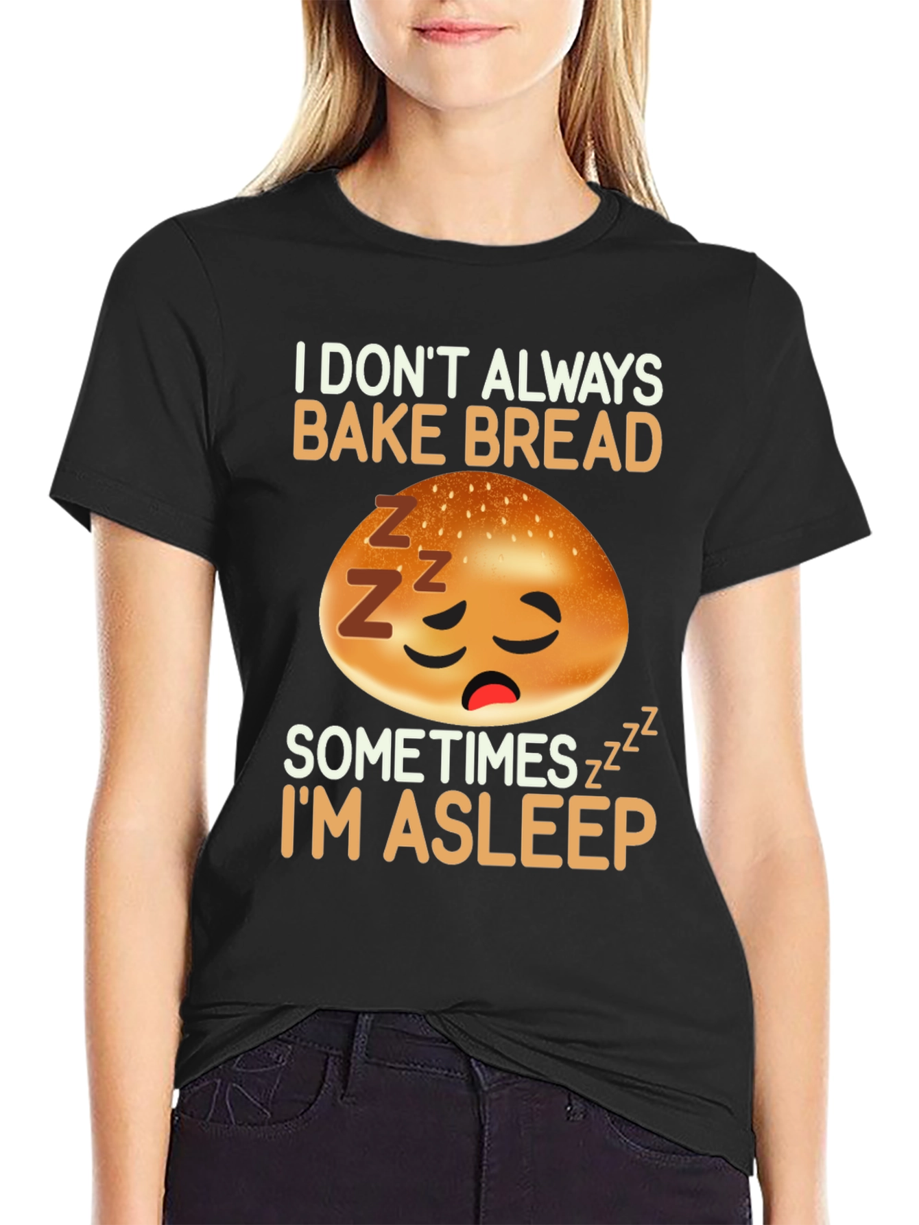 Funny Sleeping Bread Baker T-Shirt