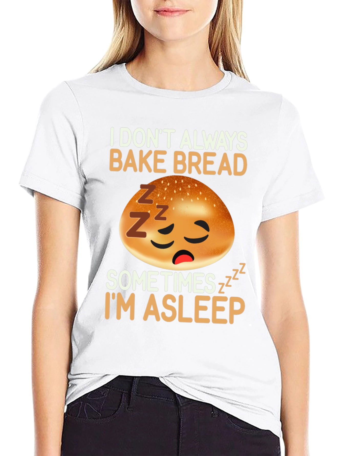 Funny Sleeping Bread Baker T-Shirt