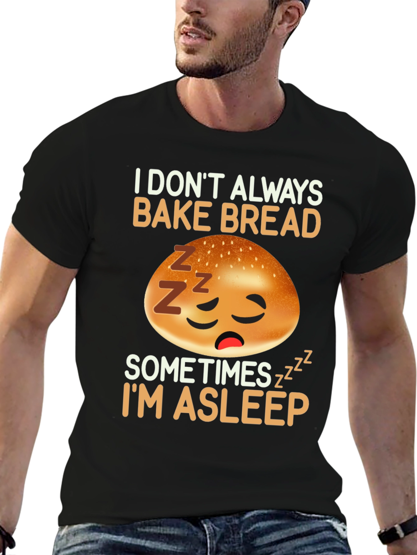 Funny Sleeping Bread Baker T-Shirt