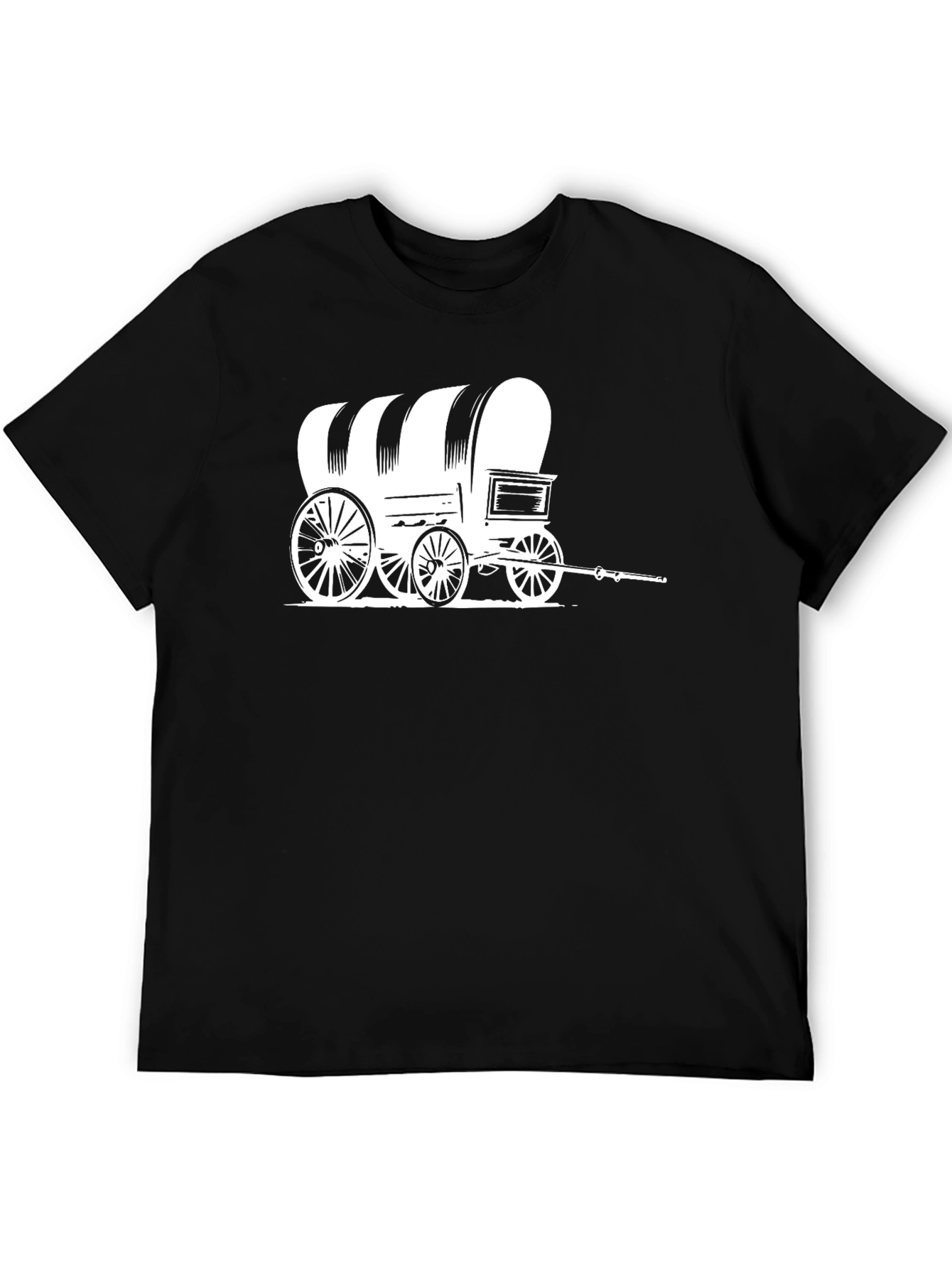 Covered Wagon Graphic Tee - Western Style