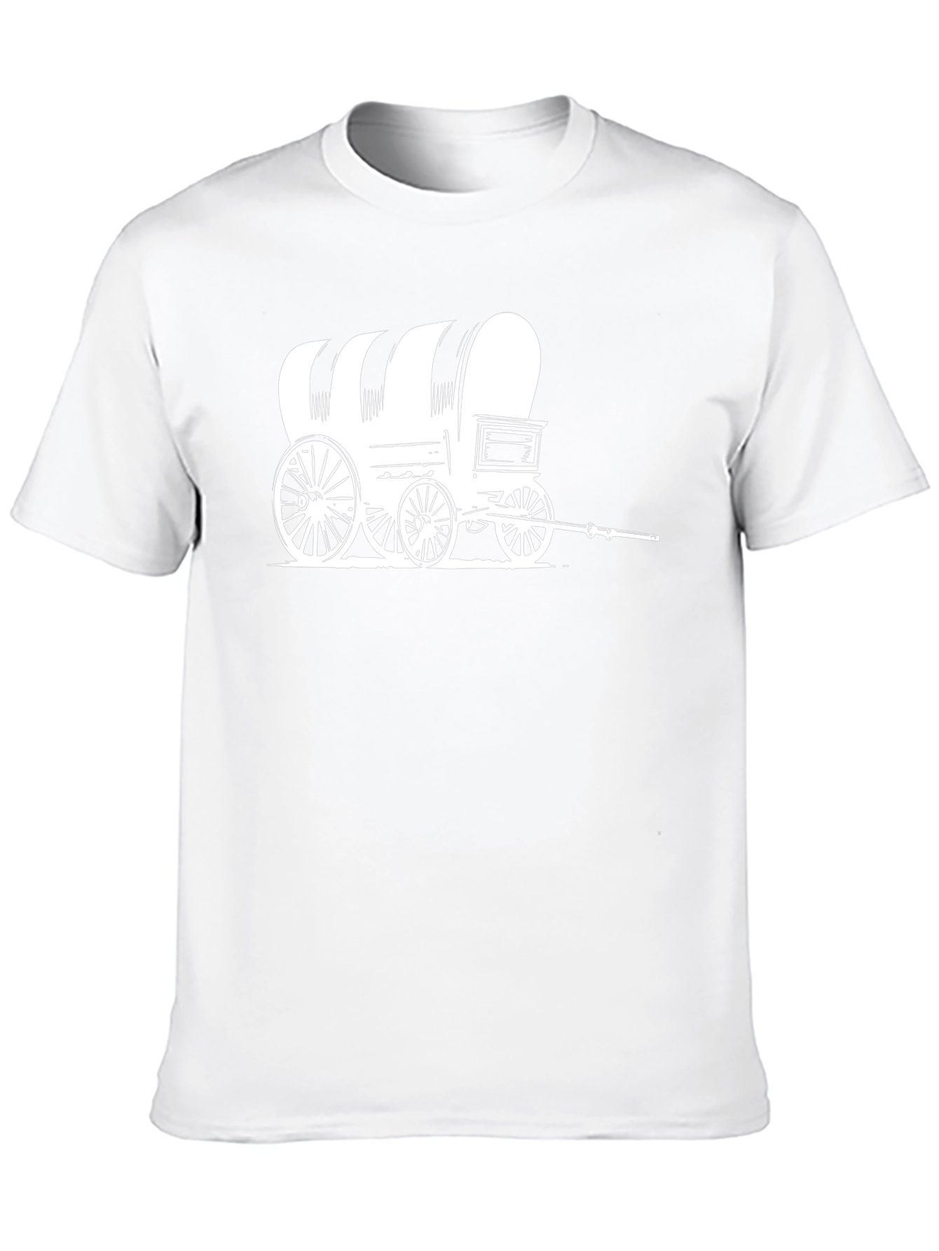 Covered Wagon Graphic Tee - Western Style