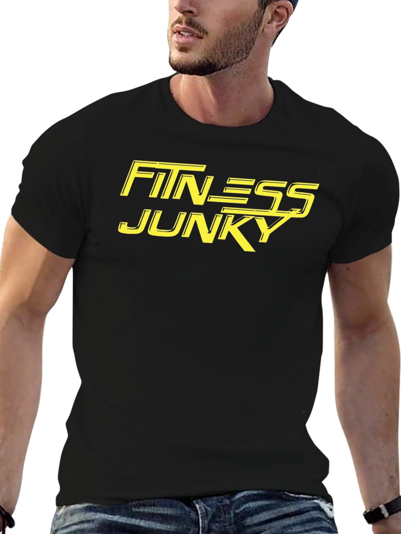 Fitness Junky Black T-Shirt