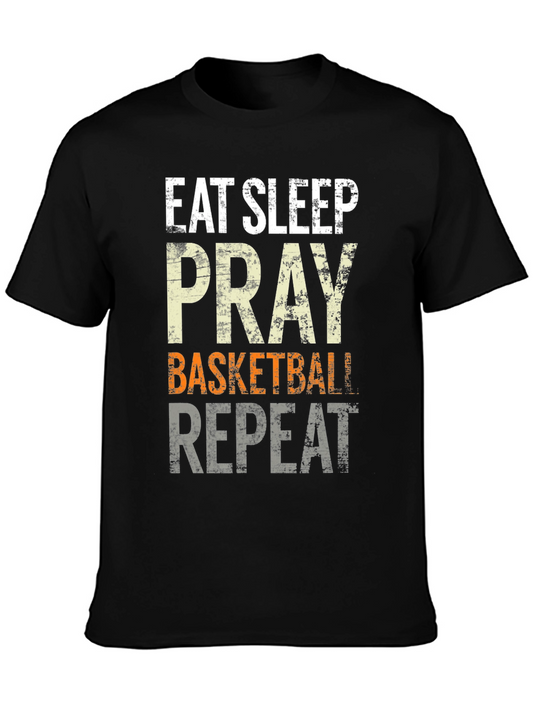 Eat Sleep Pray Basketball Repeat Graphic Tee