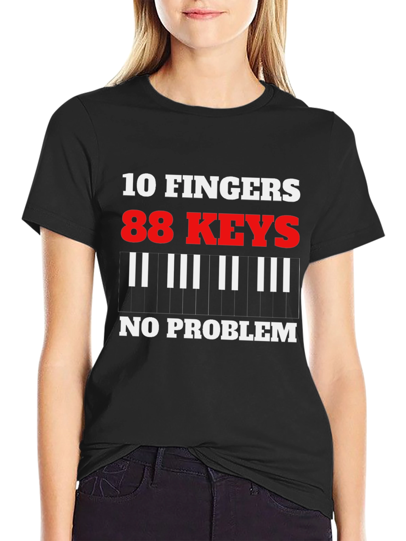 Piano Player T-Shirt - 10 Fingers 88 Keys