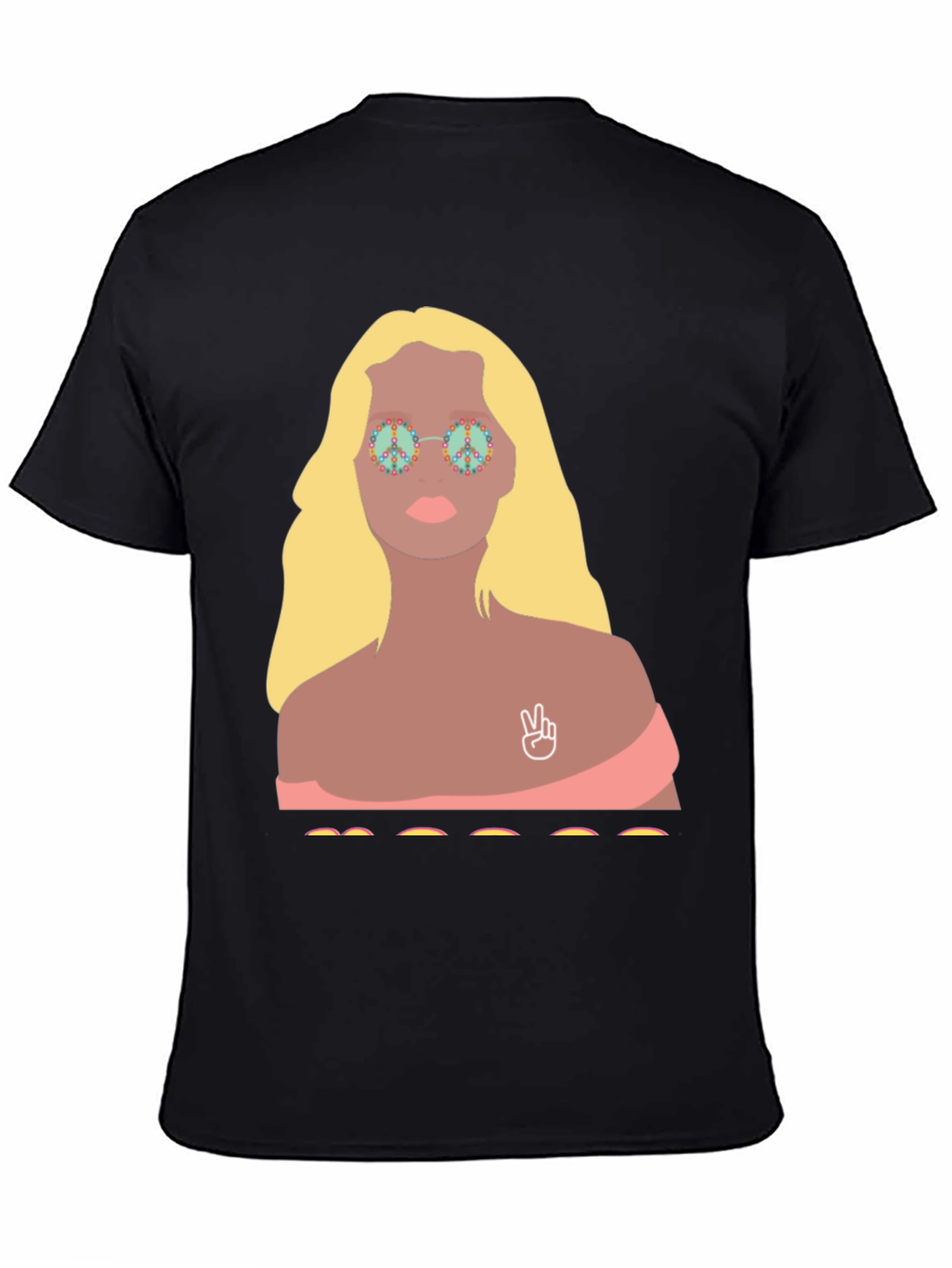 Retro Peace Sign Hippie Graphic T-Shirt