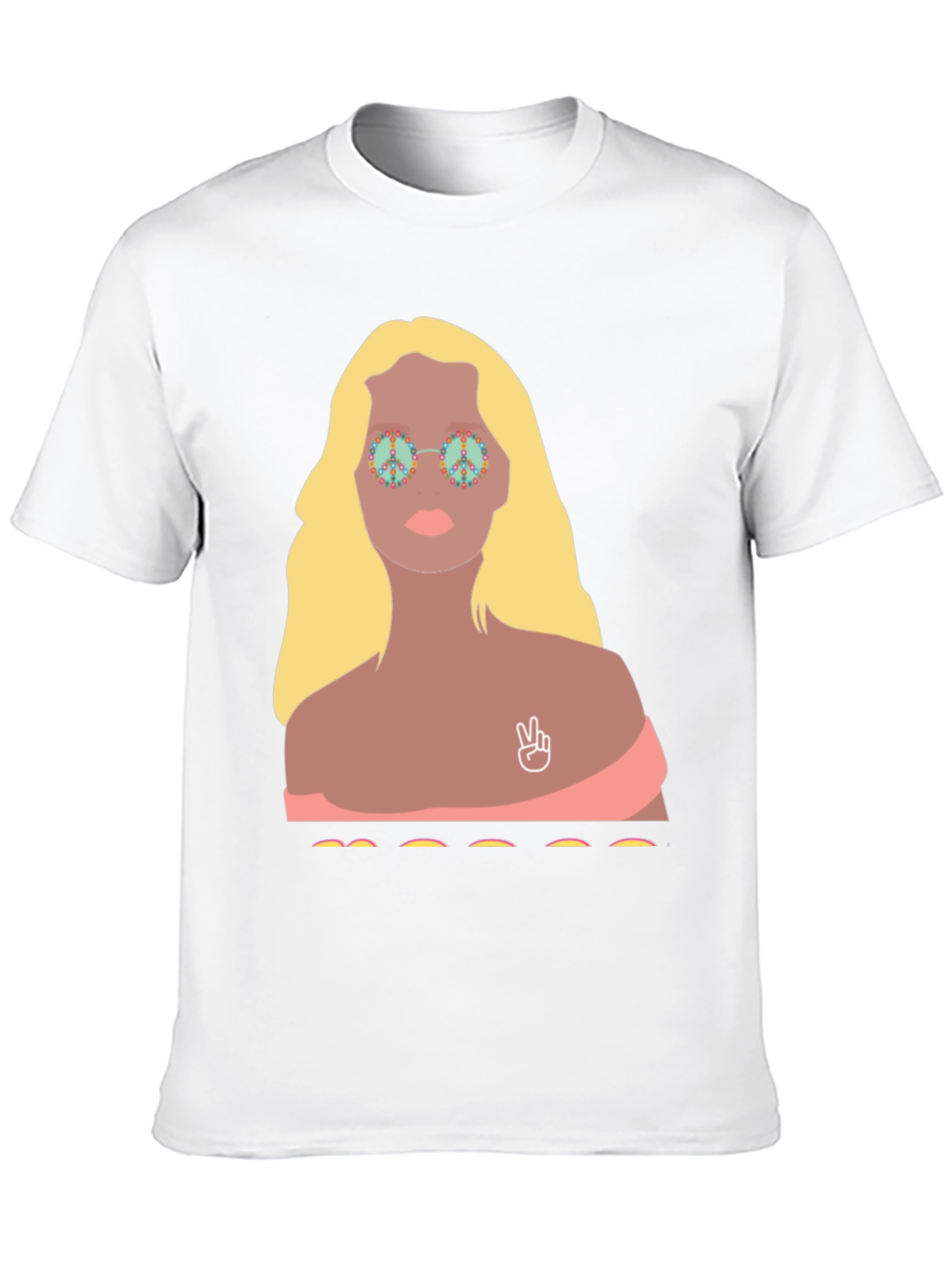Retro Peace Sign Hippie Graphic T-Shirt