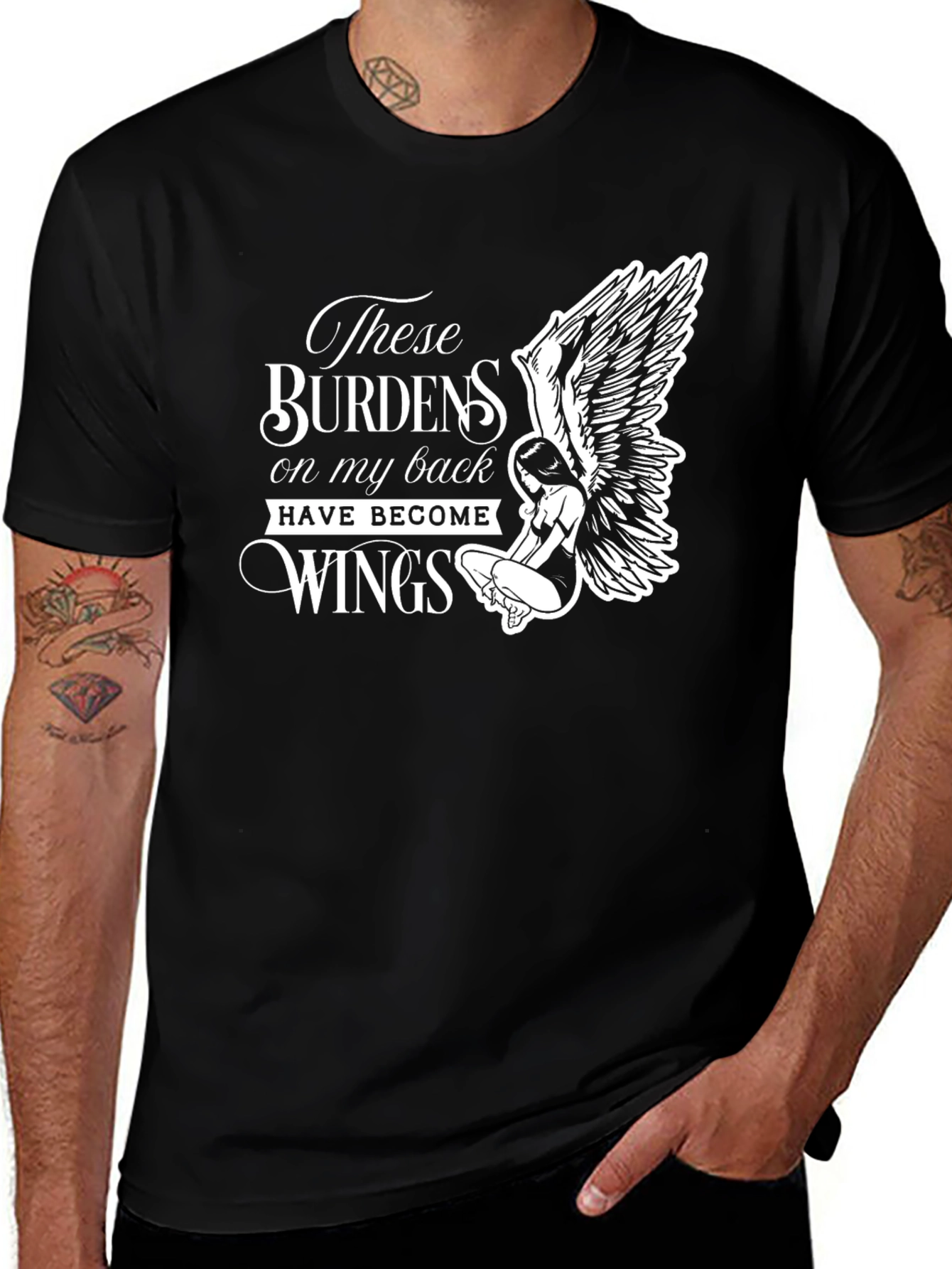 These Burdens Wings Graphic Tee - Comfort Fit