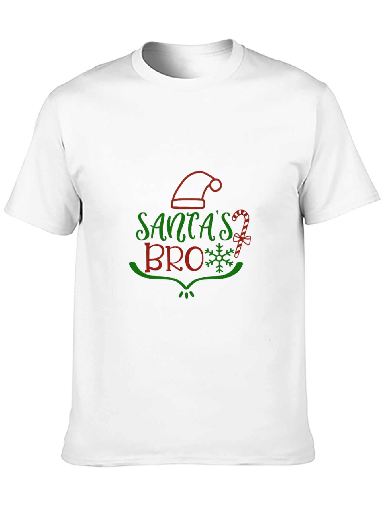 Santas Bro Christmas Holiday Graphic T-Shirt