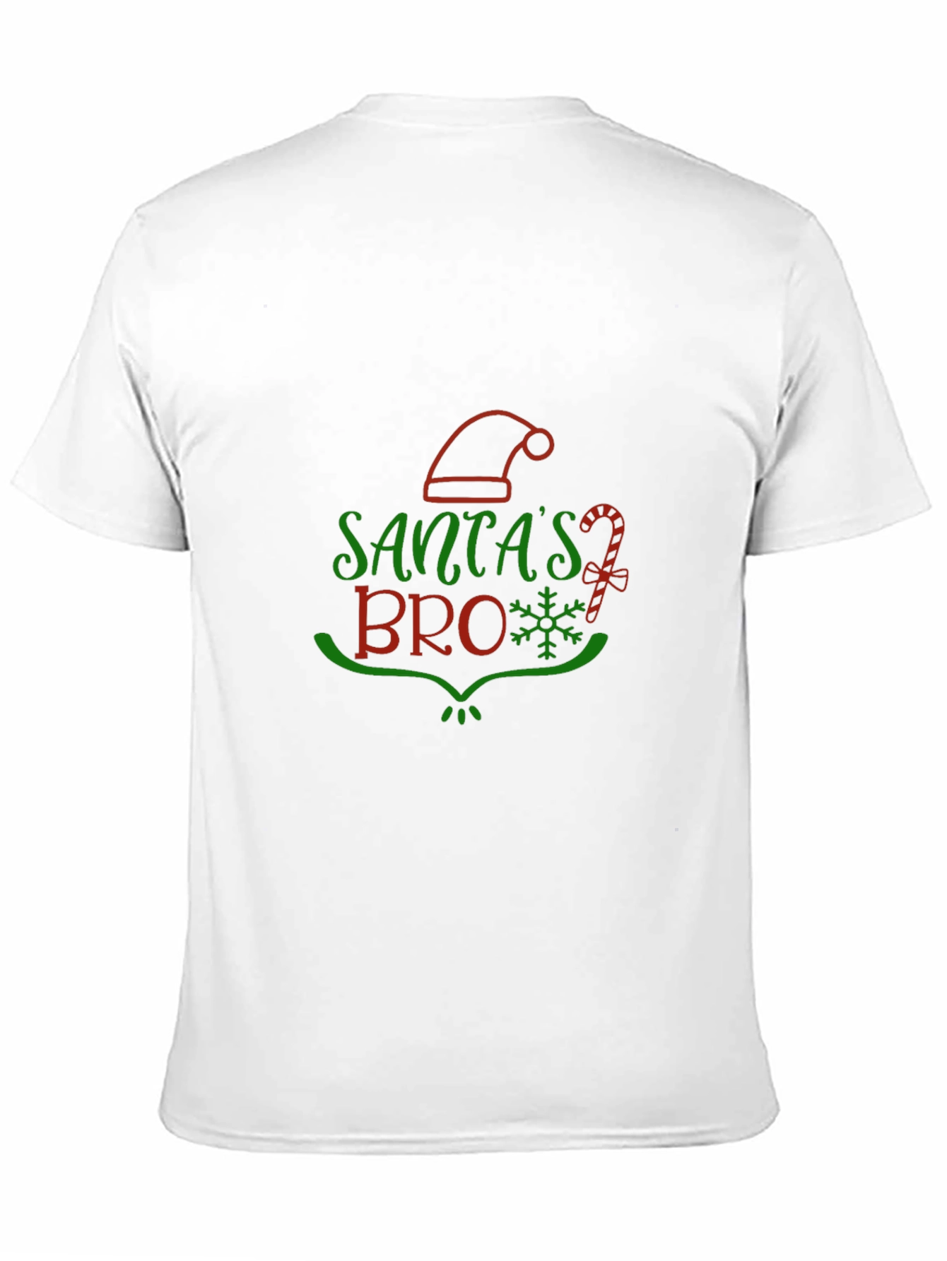 Santas Bro Christmas Holiday Graphic T-Shirt