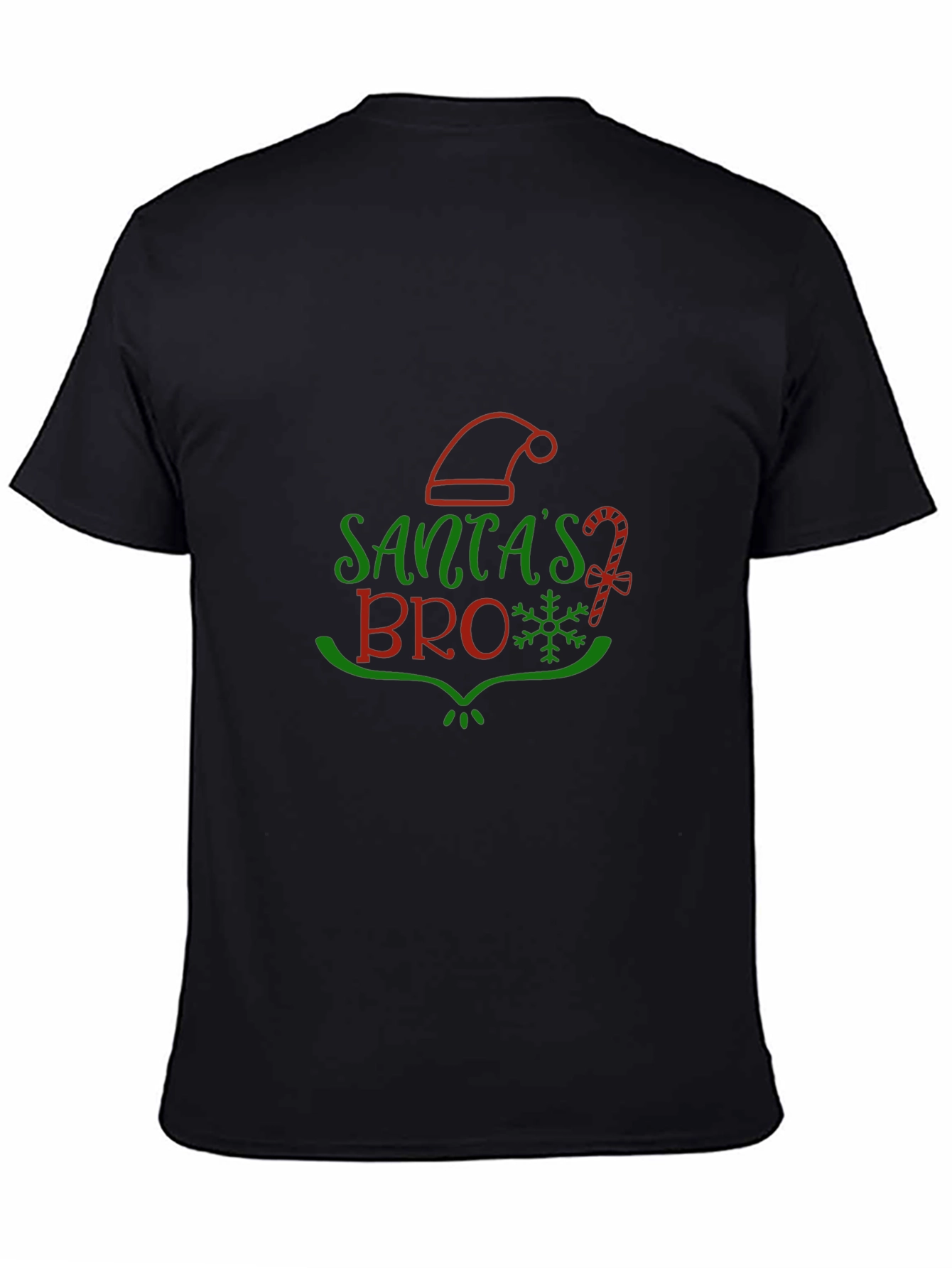 Santas Bro Christmas Holiday Graphic T-Shirt