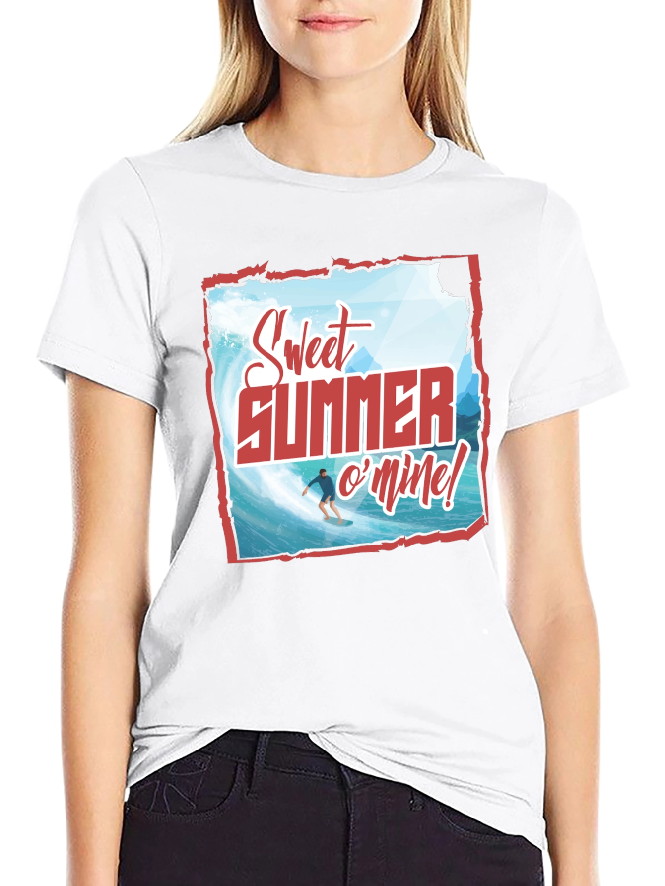 Sweet Summer T-Shirt - Surfing Design