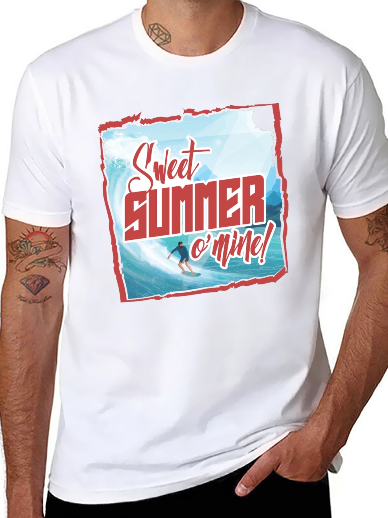 Sweet Summer T-Shirt - Surfing Design