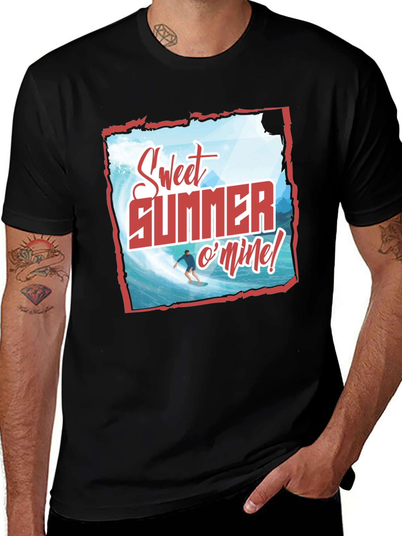 Sweet Summer T-Shirt - Surfing Design