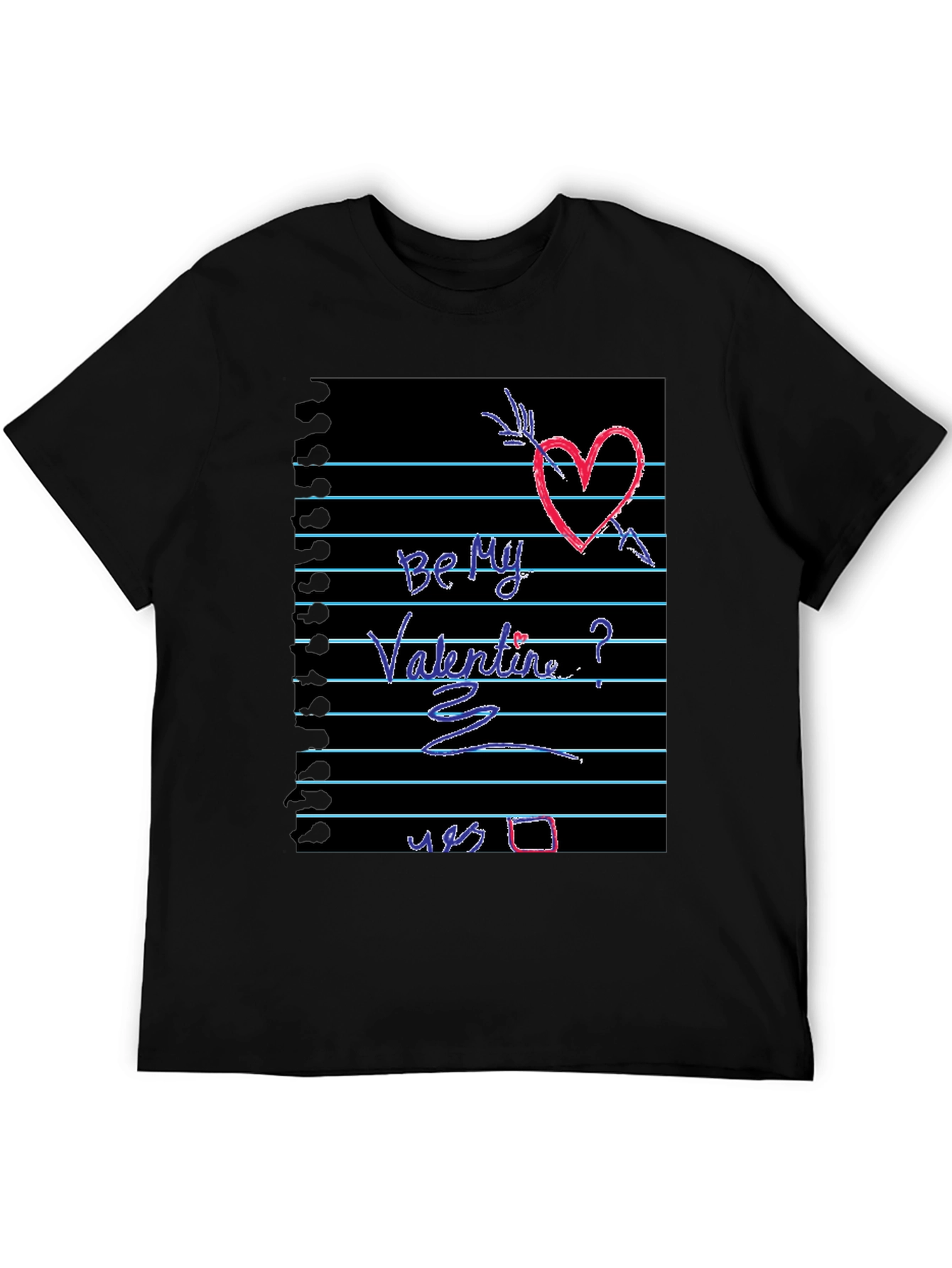 Be My Valentine Heart Graphic Tee