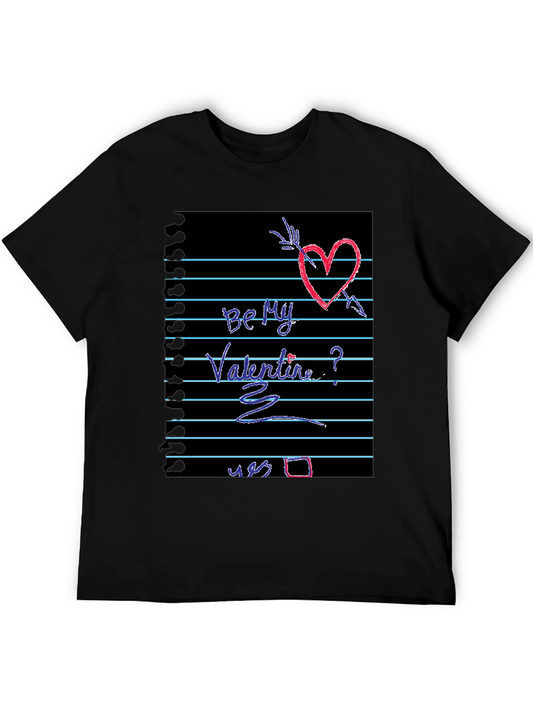 Be My Valentine Heart Graphic Tee