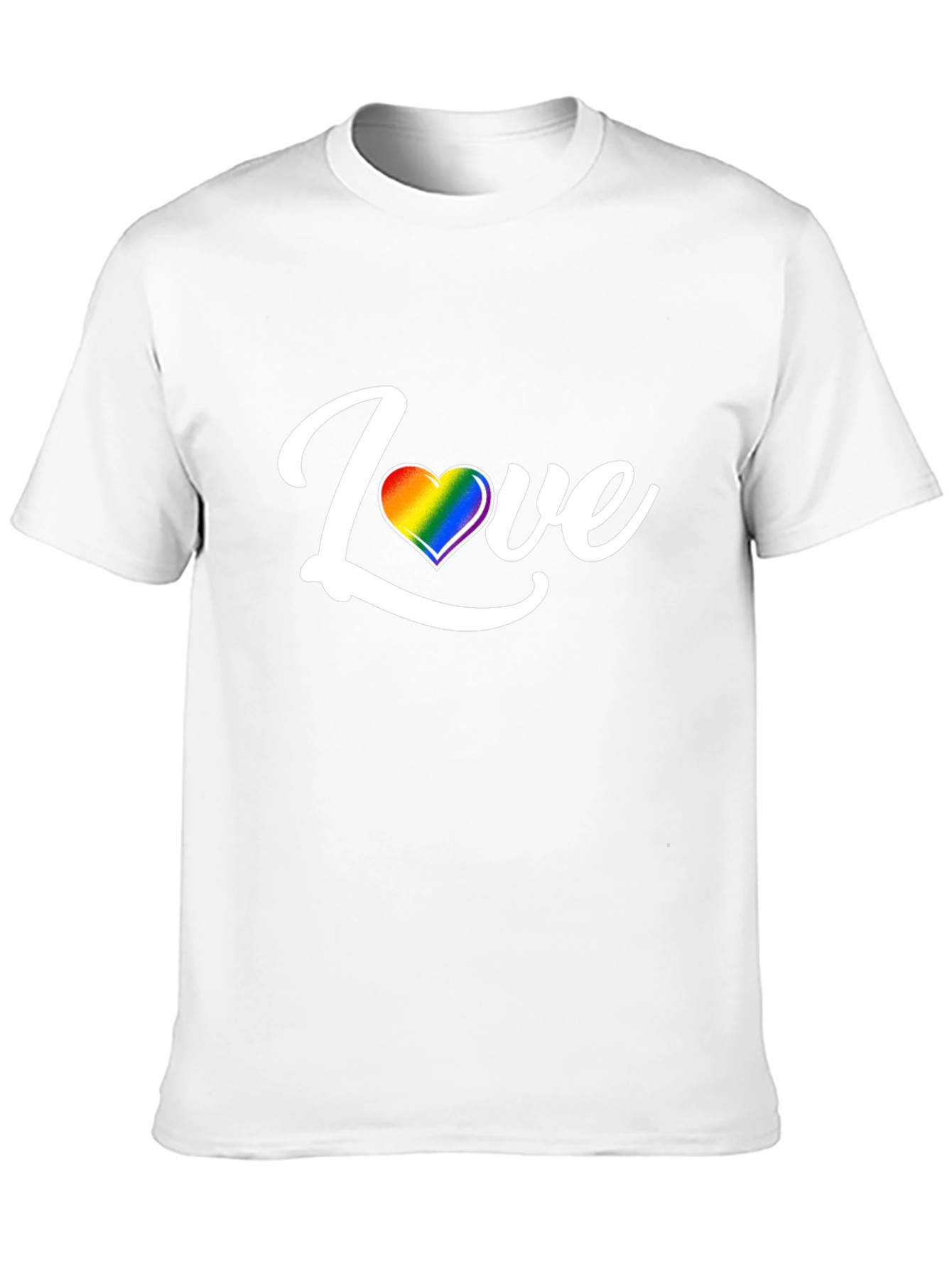 Love Rainbow Heart Graphic T-Shirt