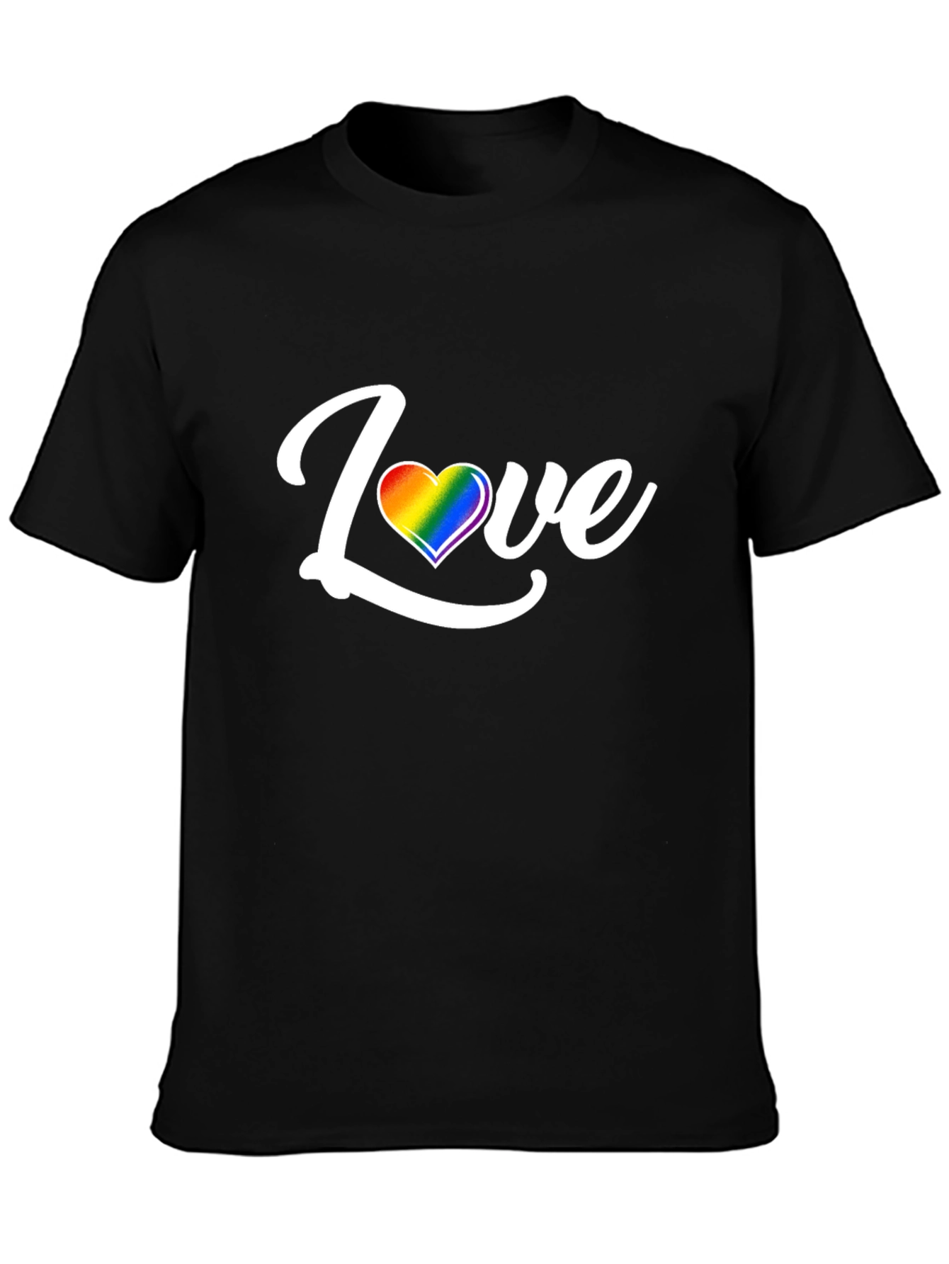 Love Rainbow Heart Graphic T-Shirt