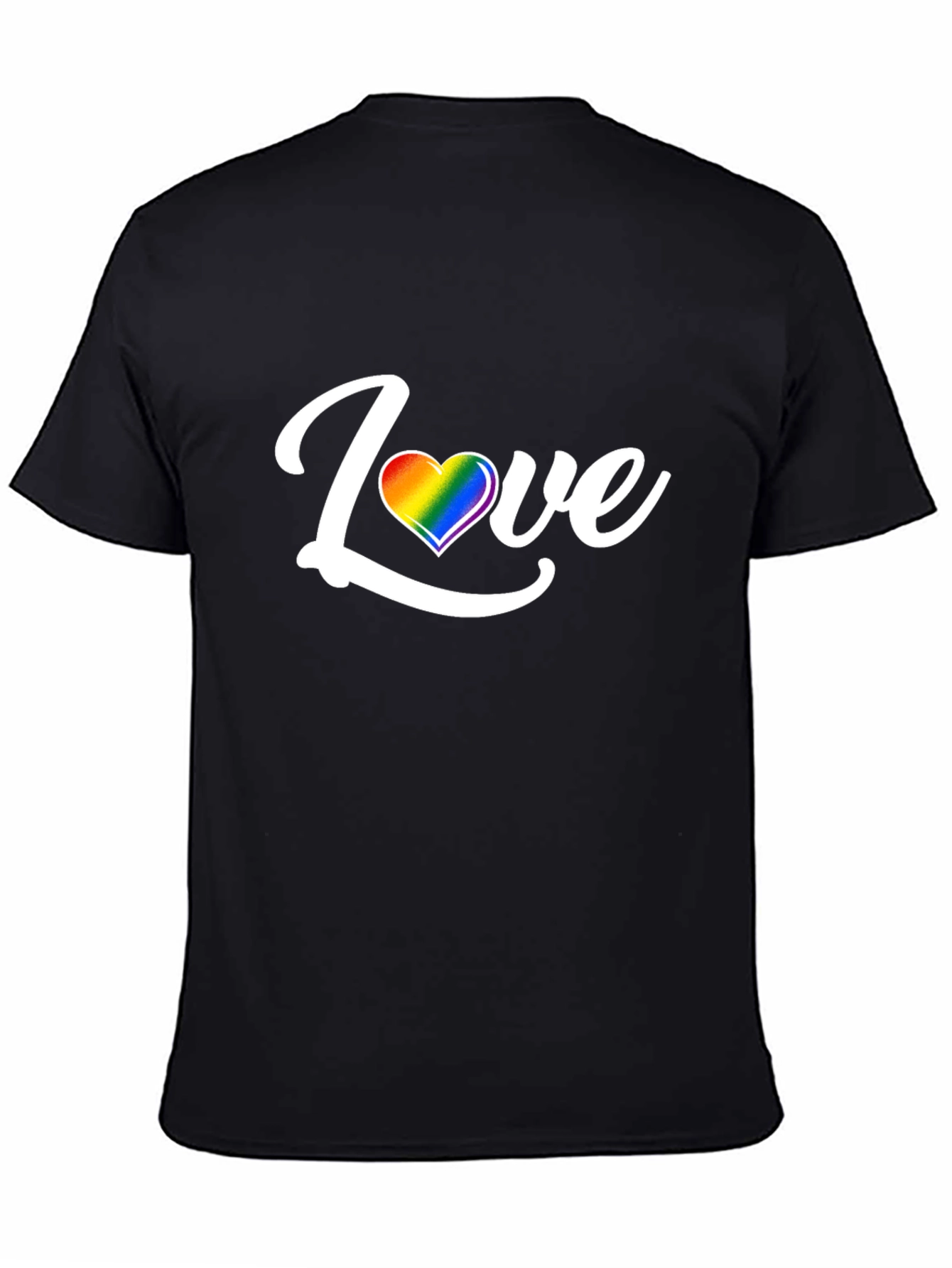 Love Rainbow Heart Graphic T-Shirt