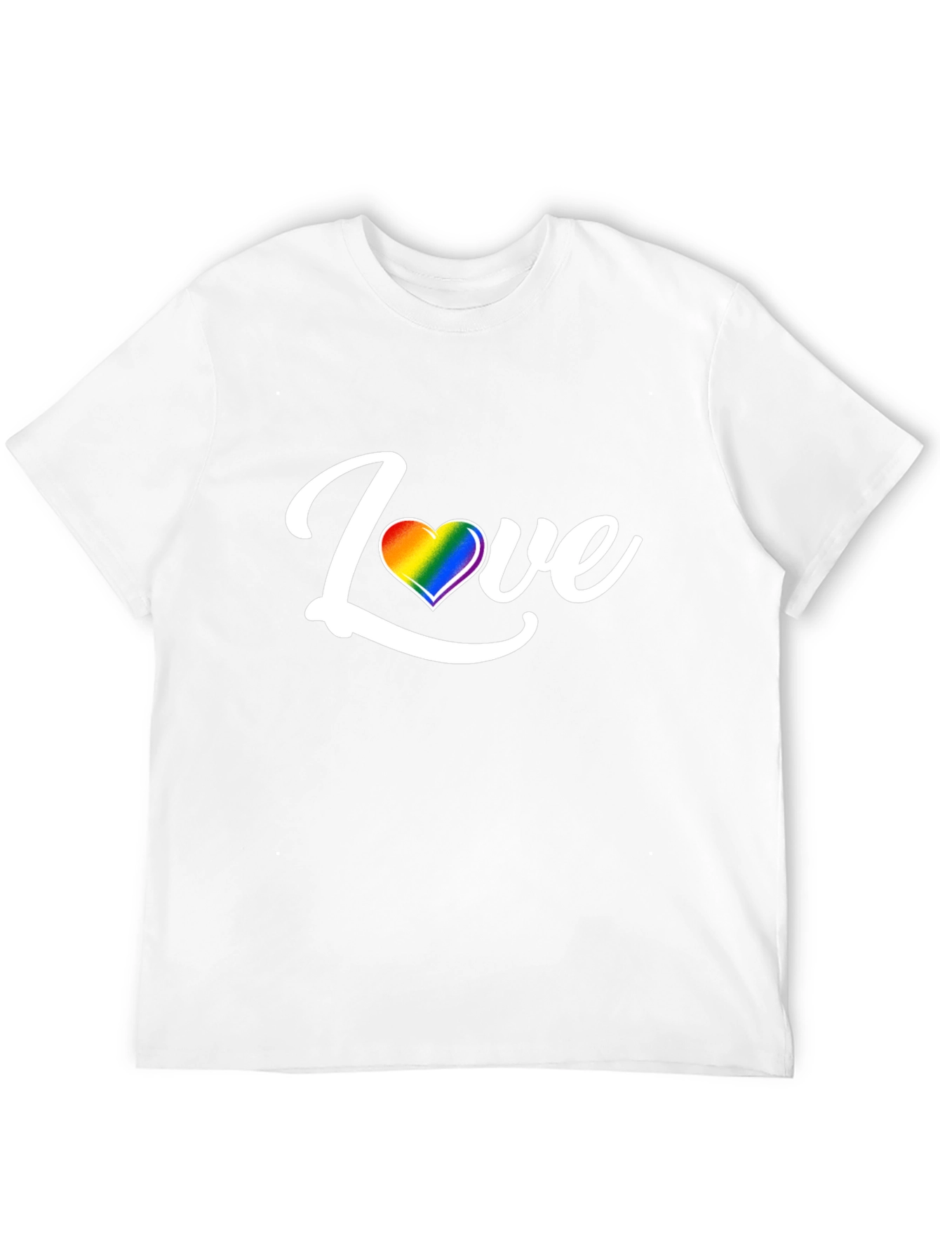 Love Rainbow Heart Graphic T-Shirt