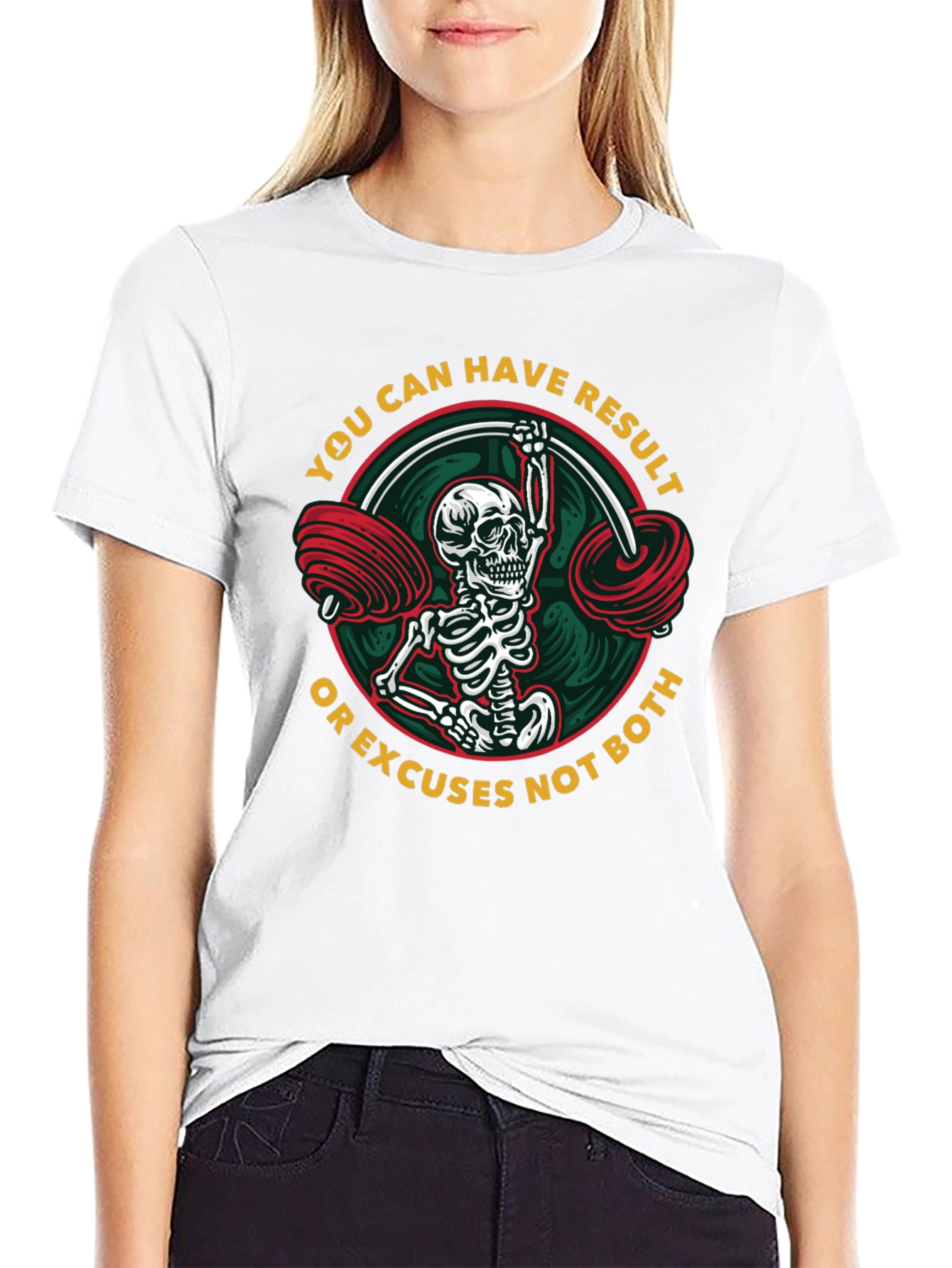 Skeleton Lifting T-Shirt - No Excuses