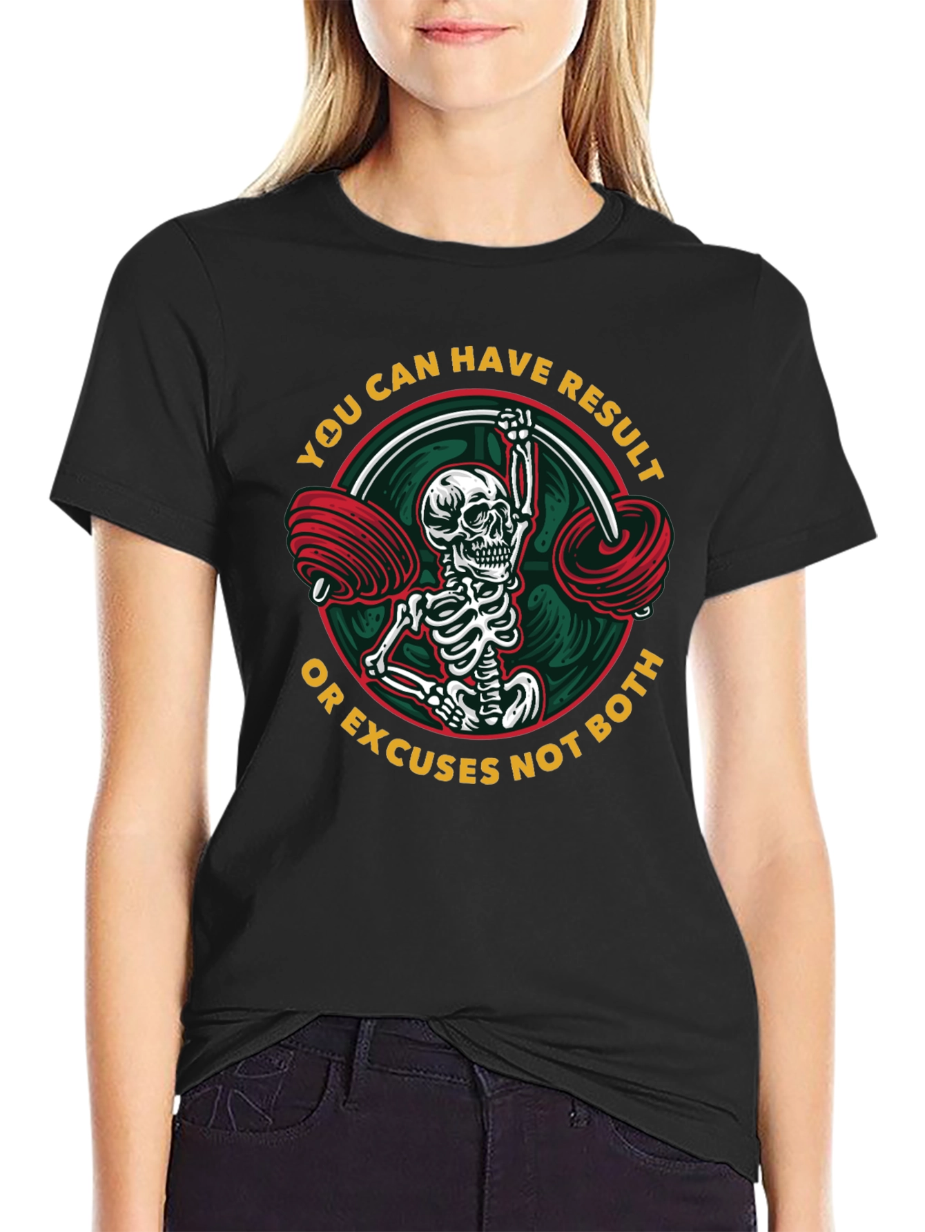 Skeleton Lifting T-Shirt - No Excuses
