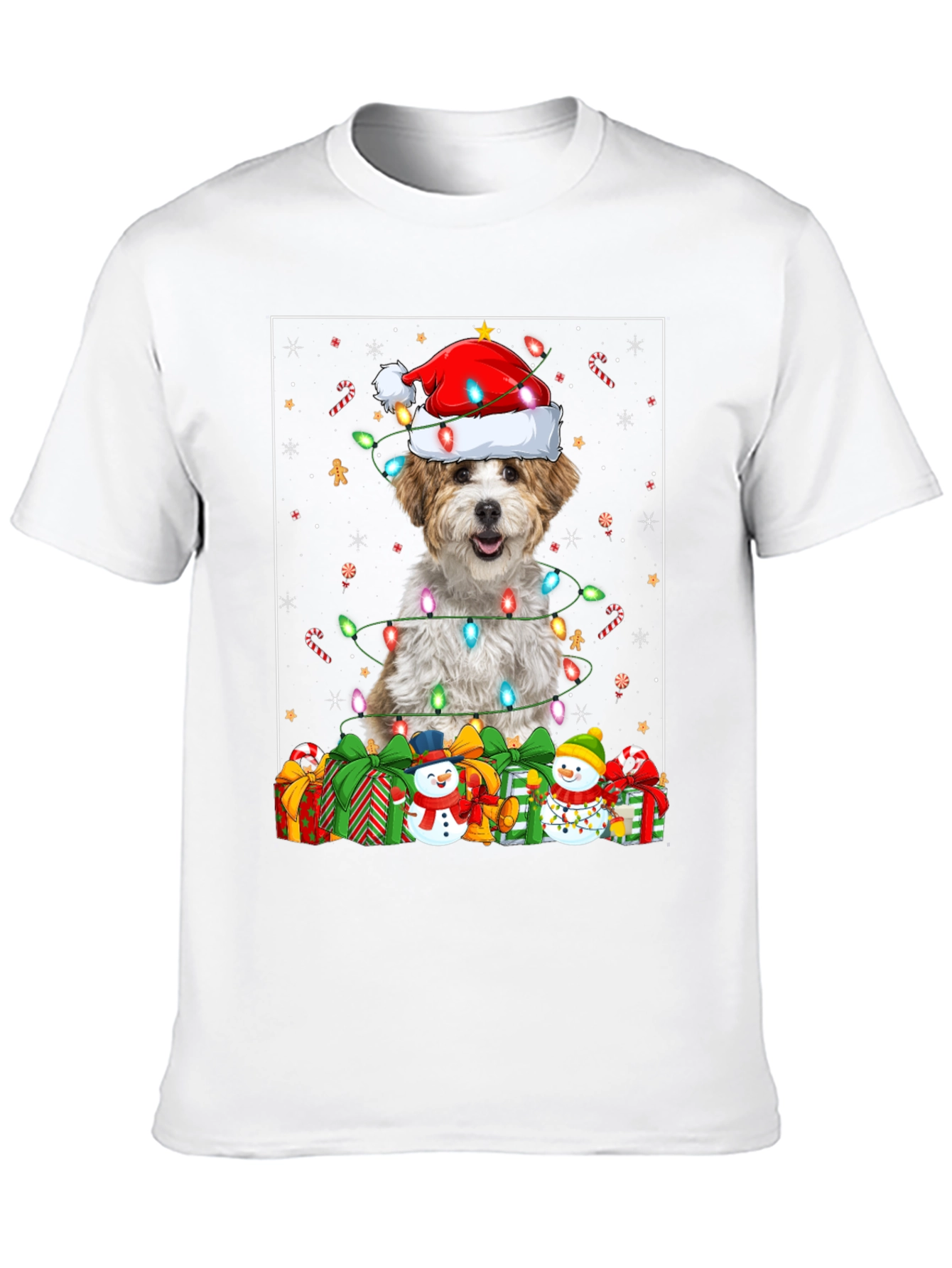 Festive Dog Christmas T-Shirt