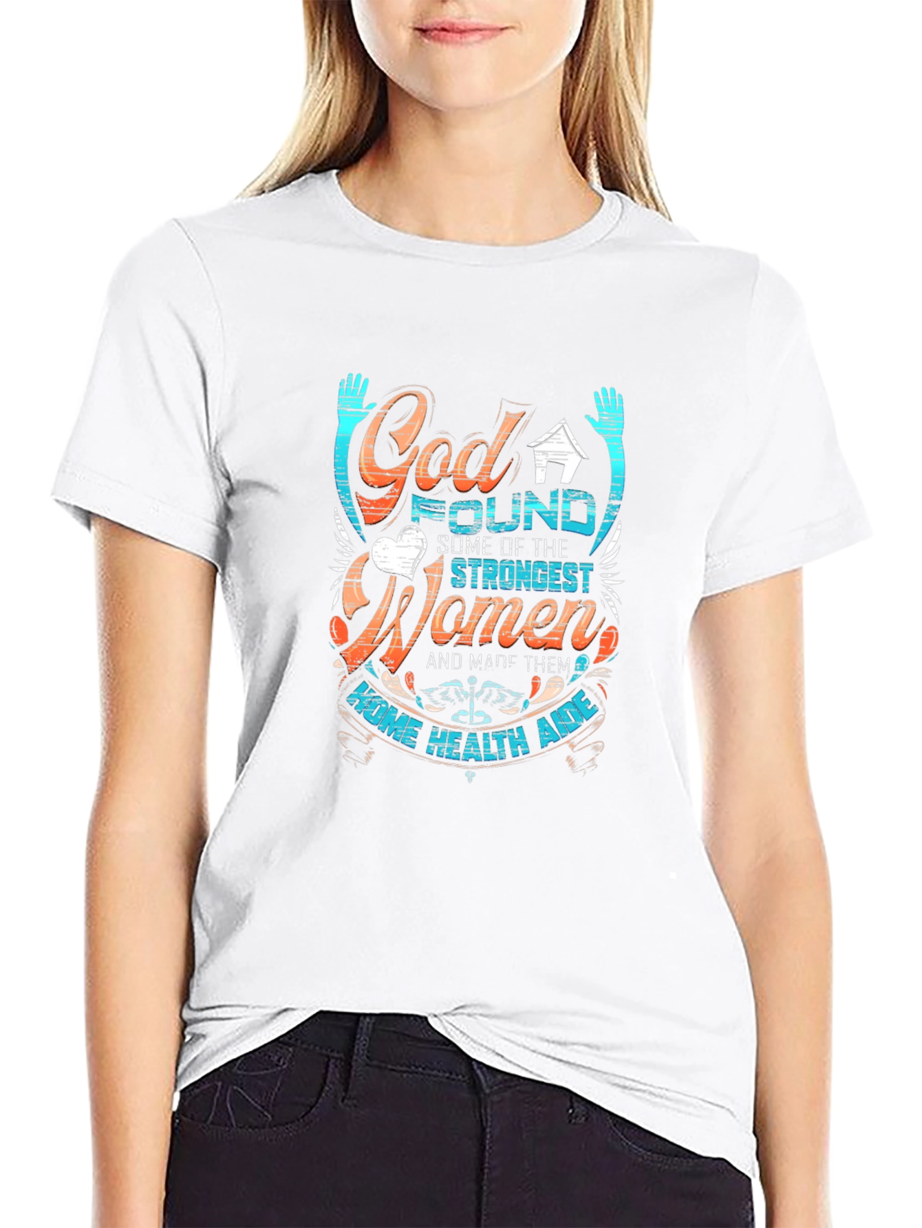 Strong Women Home Health Aide Graphic Tee