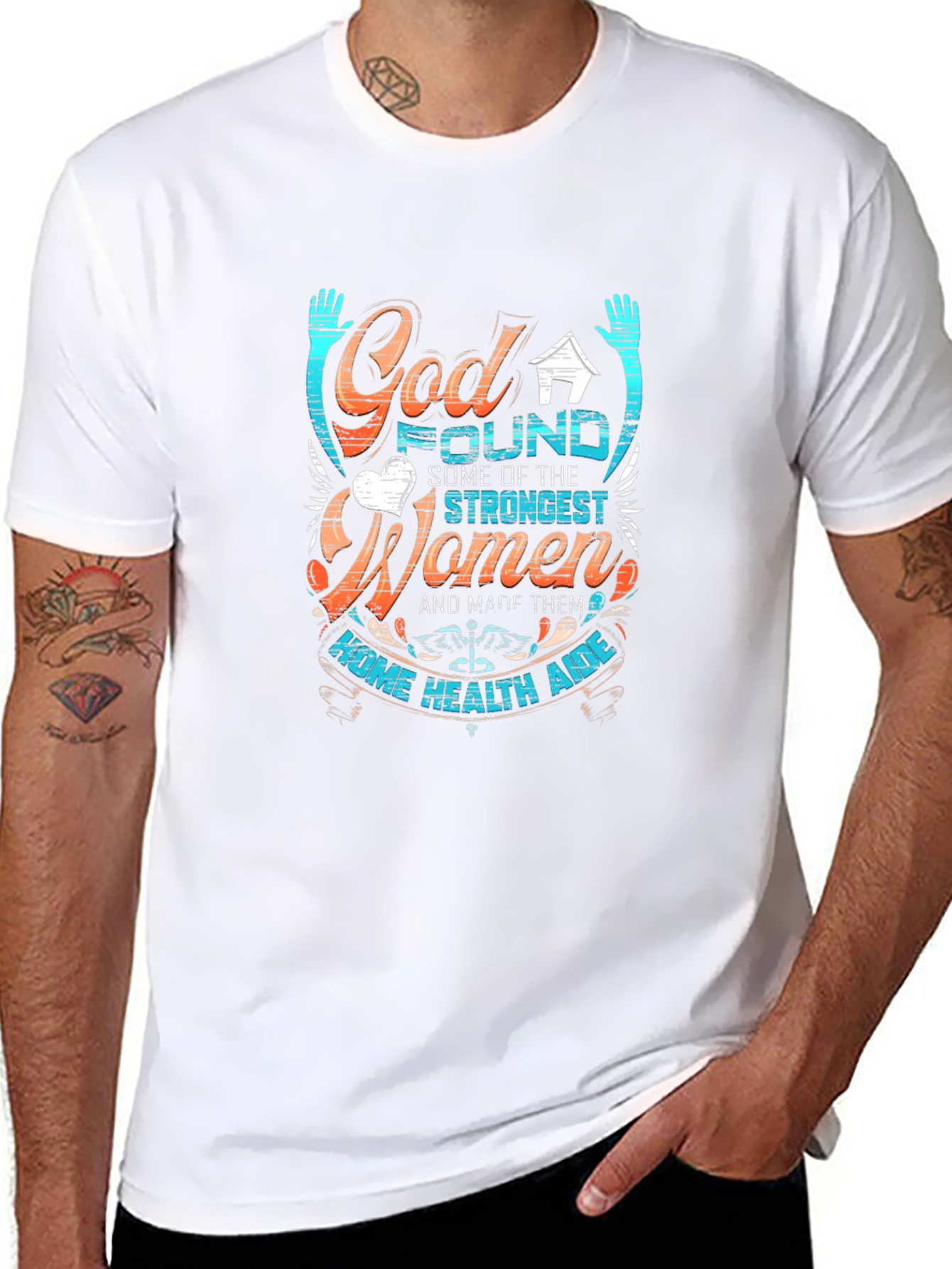 Strong Women Home Health Aide Graphic Tee