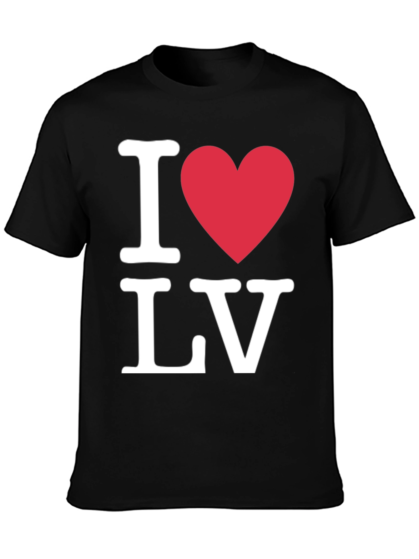 I Heart LV Black T-Shirt