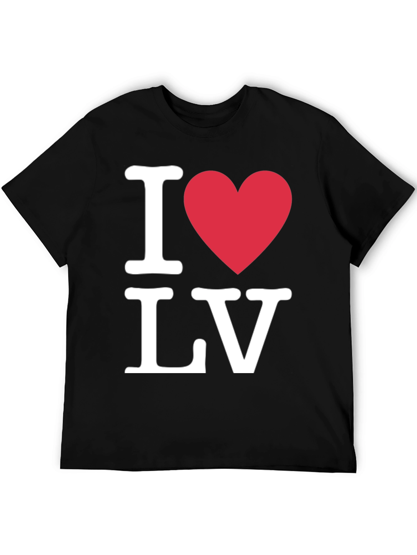 I Heart LV Black T-Shirt