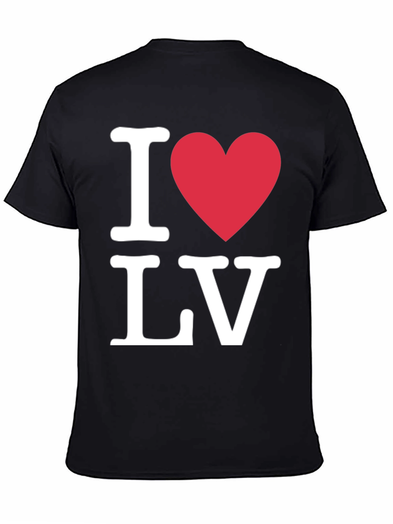 I Heart LV Black T-Shirt