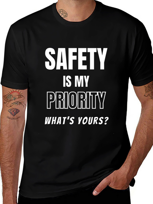 Safety First Black T-Shirt