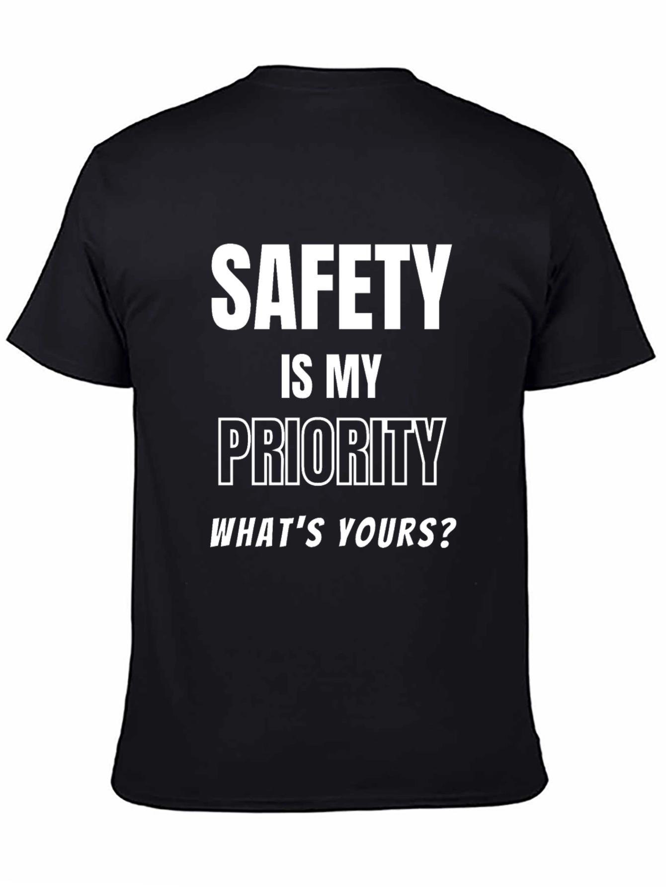 Safety First Black T-Shirt