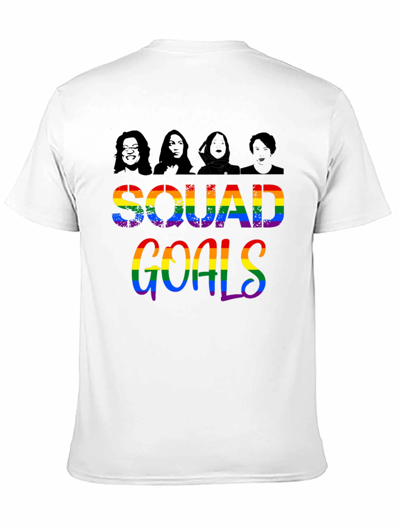 Squad Goals Rainbow Tee
