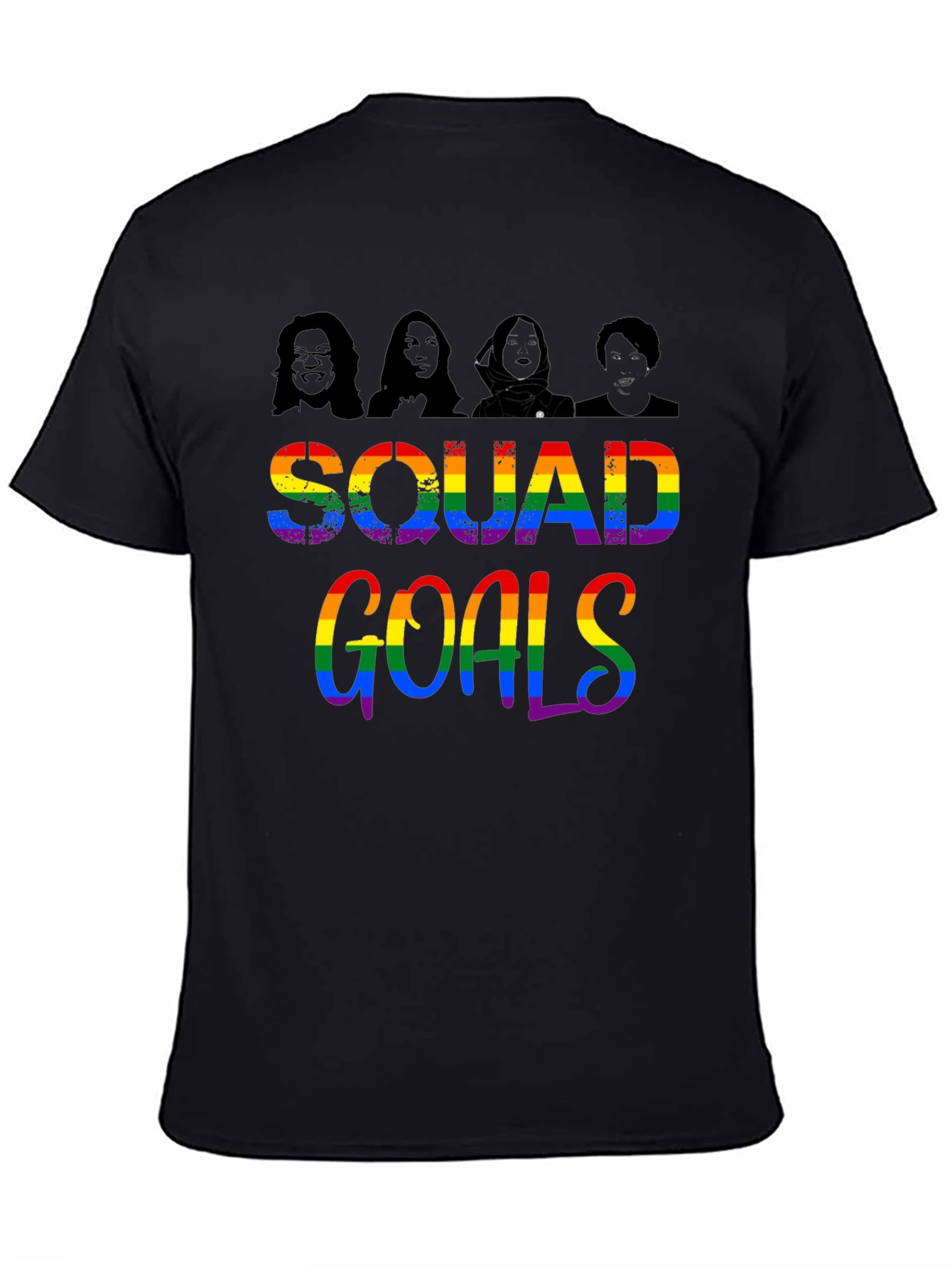 Squad Goals Rainbow Tee