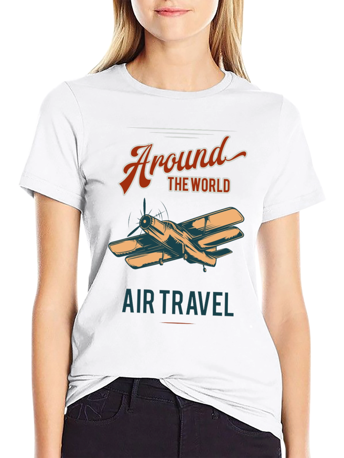 Around The World Air Travel Graphic Tee