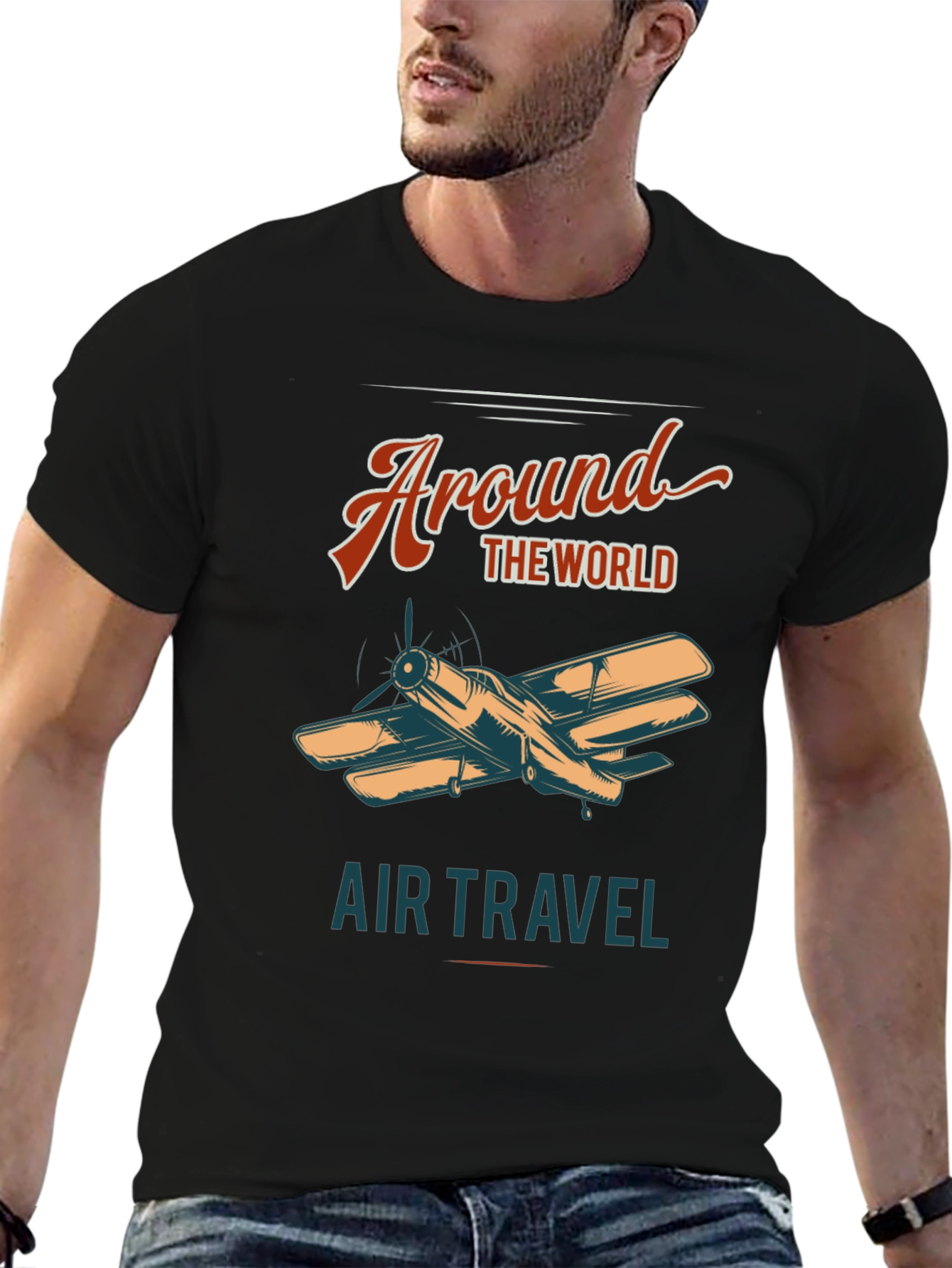 Around The World Air Travel Graphic Tee